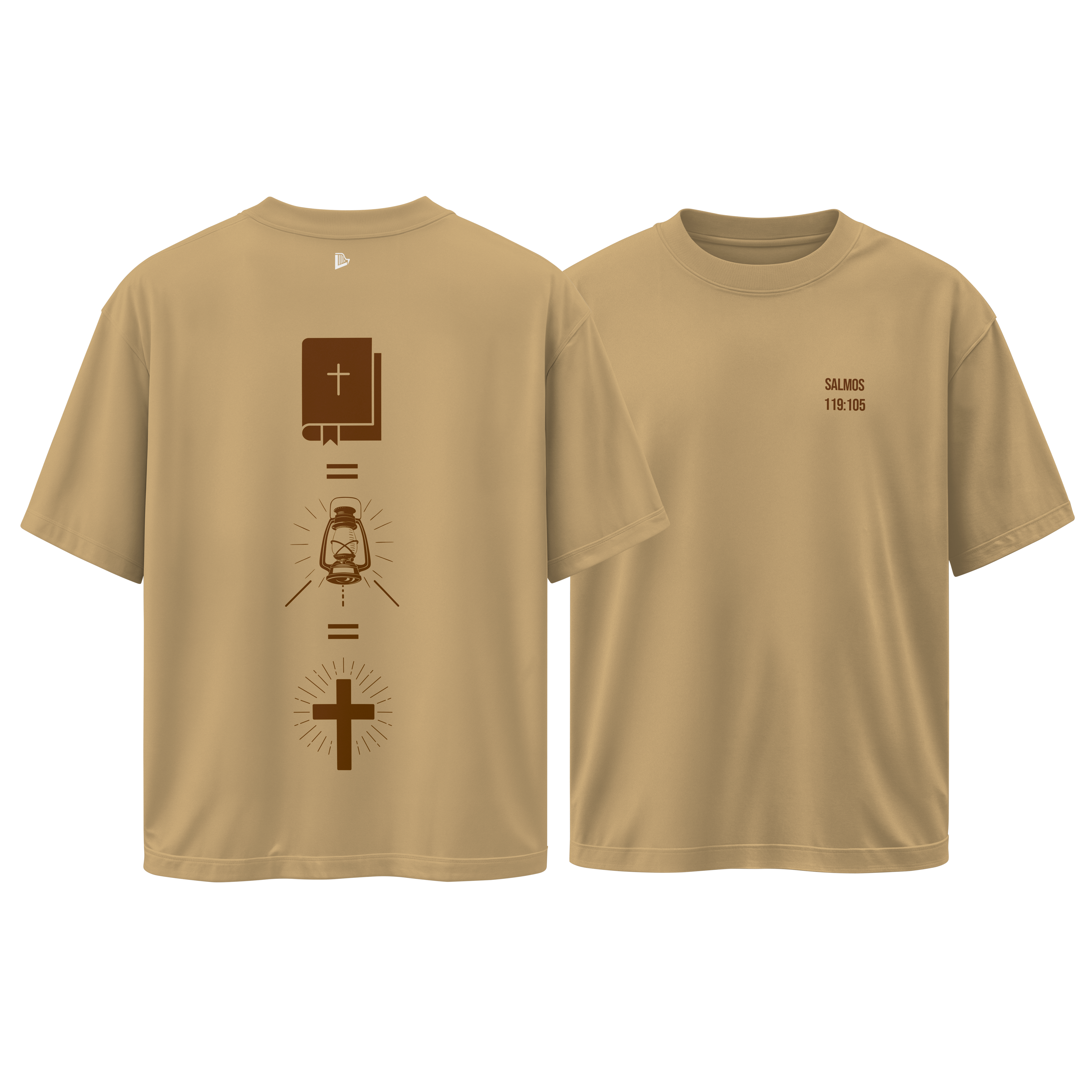 Salmos 119:105 - Camiseta Regular Beige