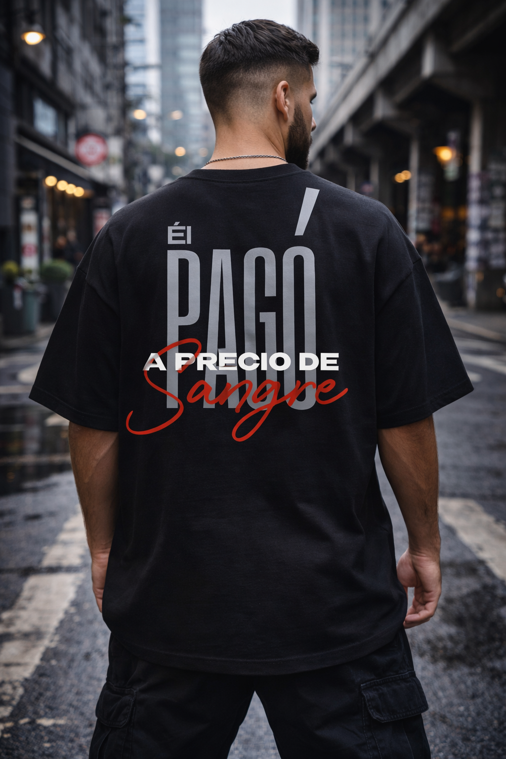 Precio de Sangre - Camiseta Oversize Negra