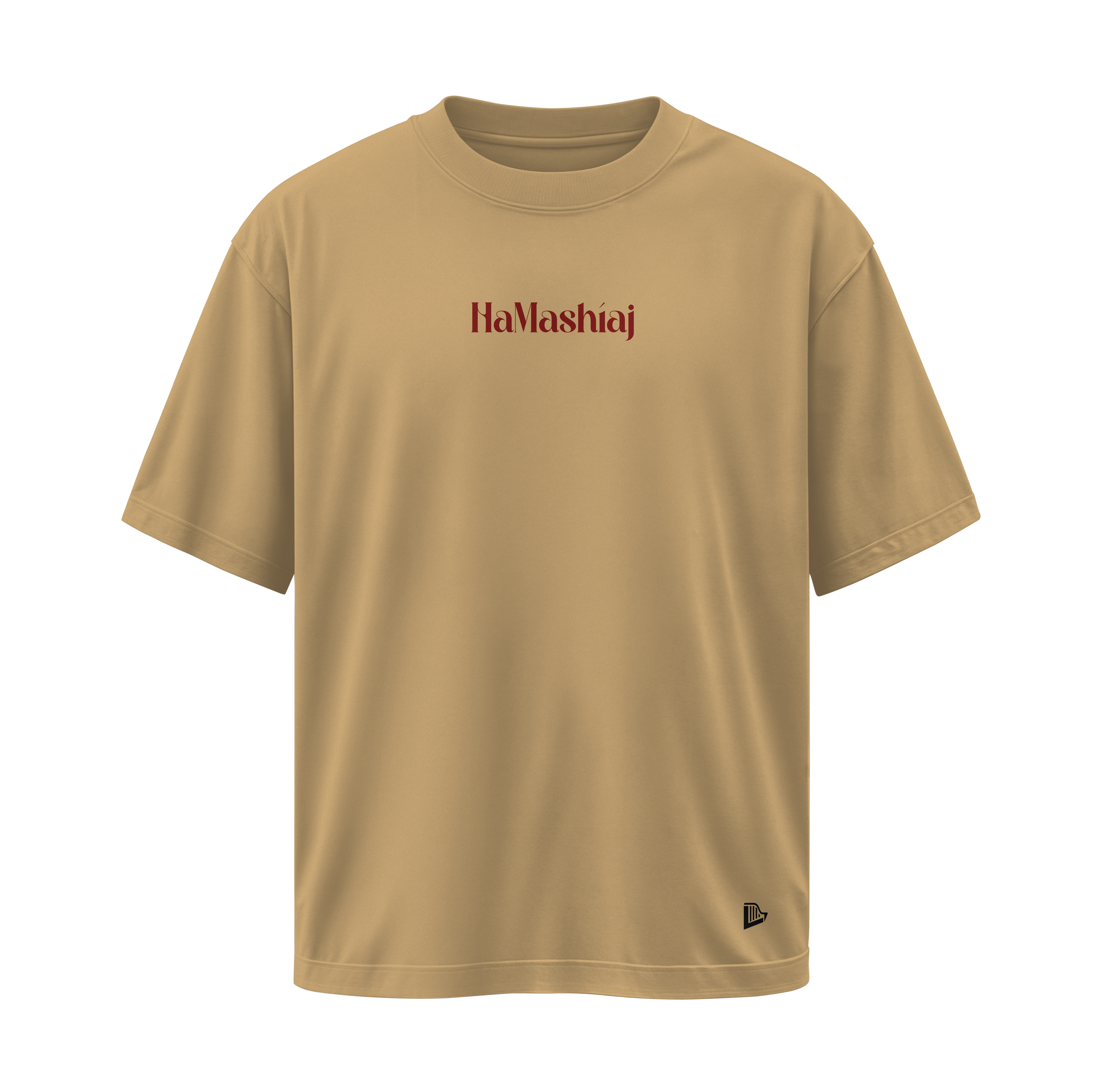 Yeshúa HaMashíaj - Camiseta Oversize Beige