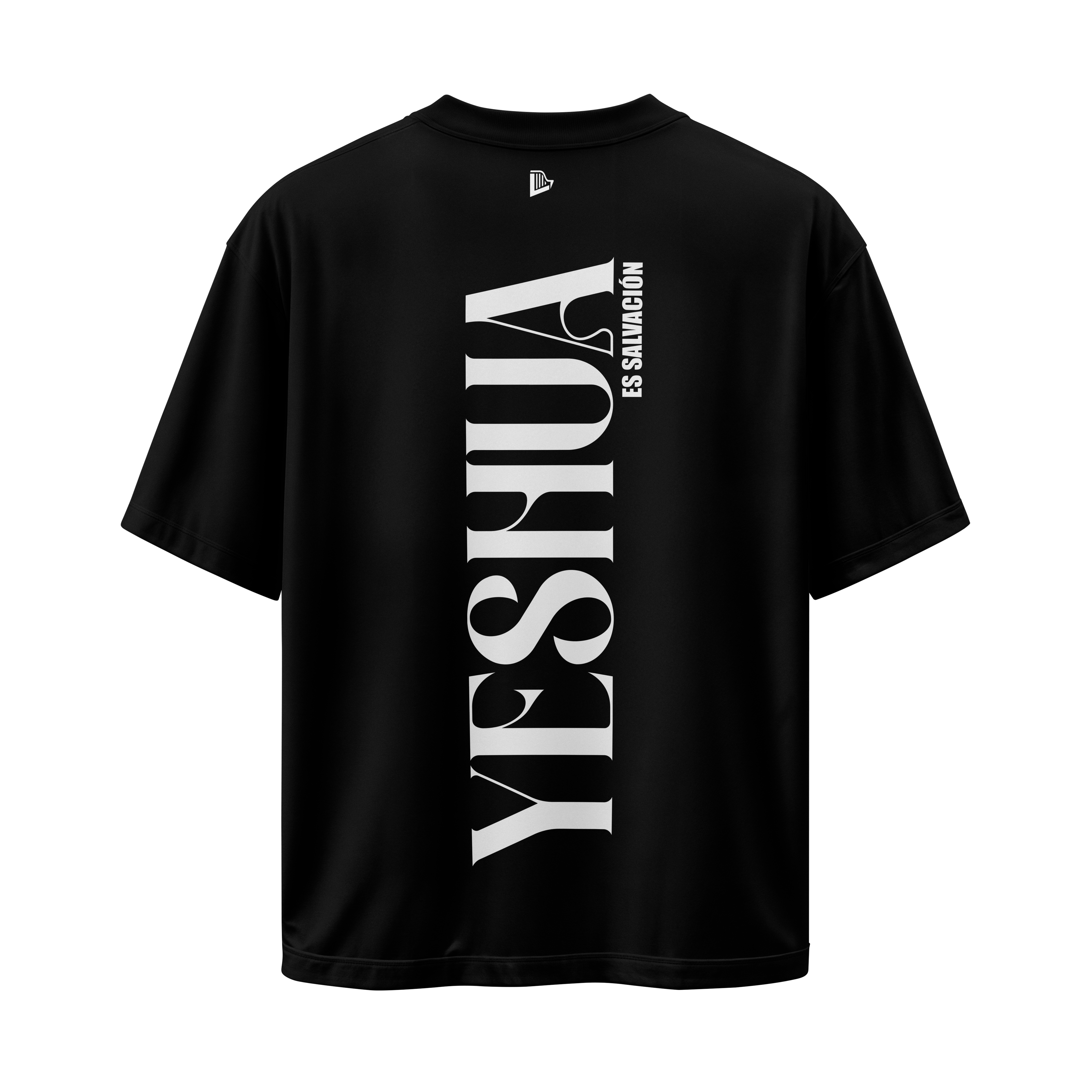 Yeshúa HaMashíaj - Camiseta Oversize Negra