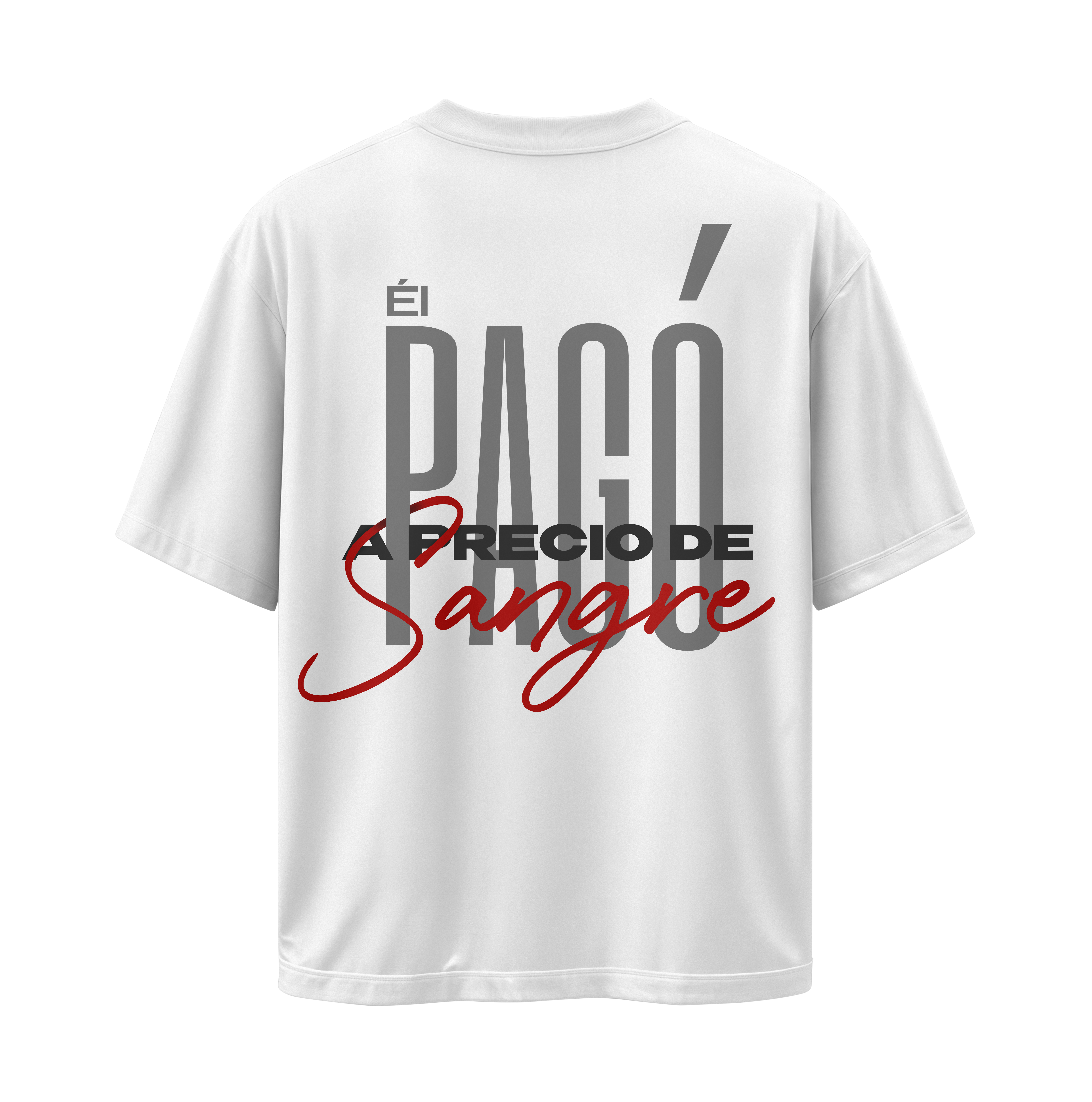 Precio de Sangre - Camiseta Oversize Blanca