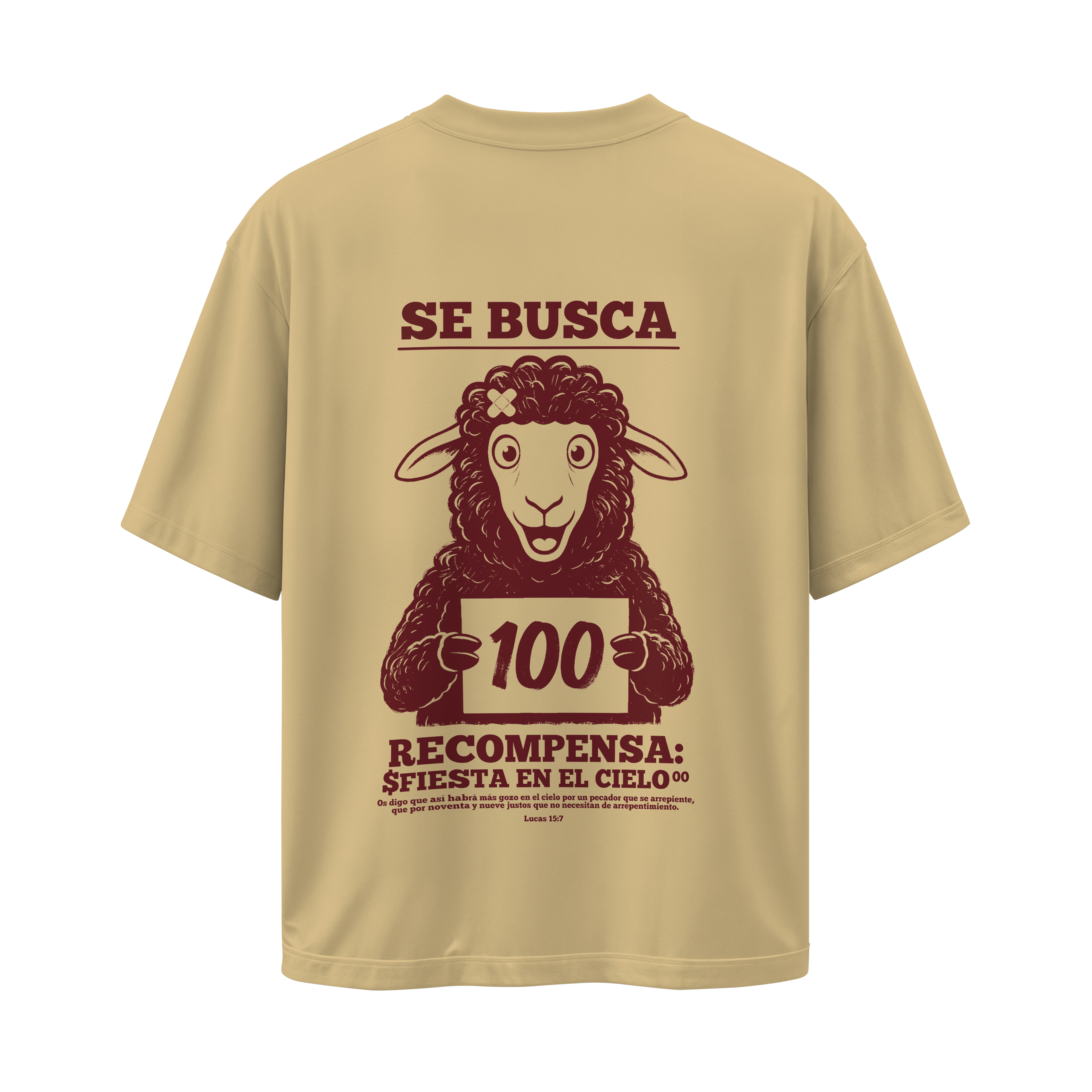 Yo soy la 100 - Camiseta Oversize Beige
