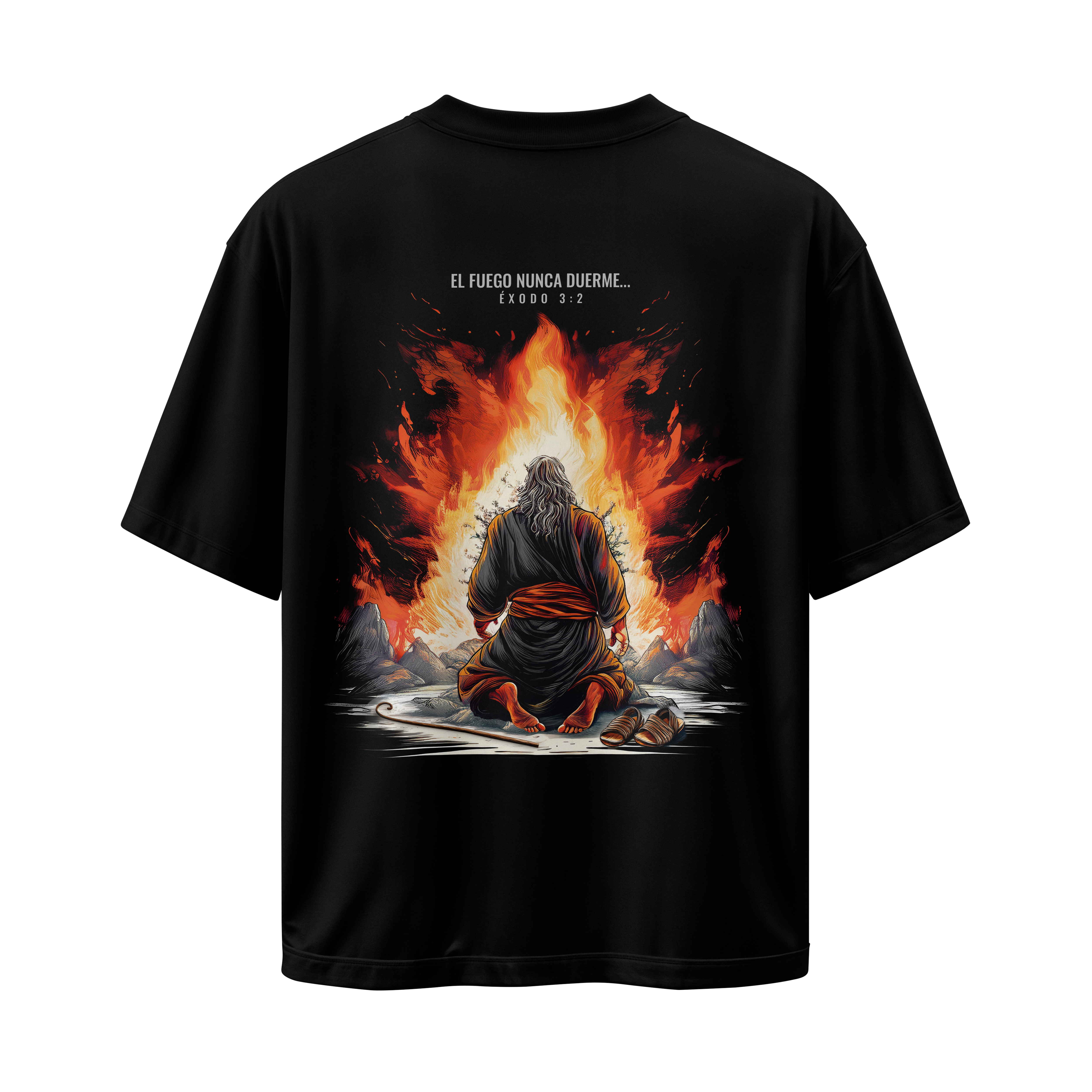 El Fuego Nunca Duerme - Camiseta Regular Negra