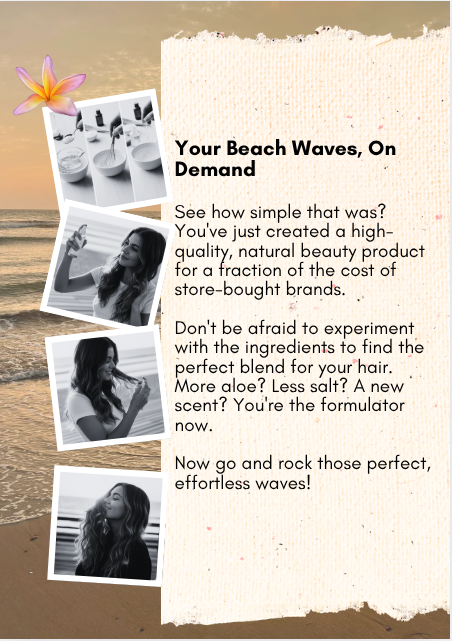 DIY Sea Salt Spray: Your Guide to Perfect Beach Waves