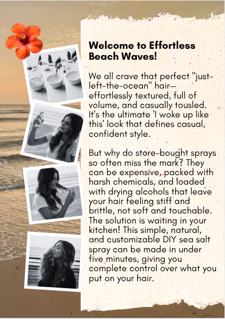 DIY Sea Salt Spray: Your Guide to Perfect Beach Waves