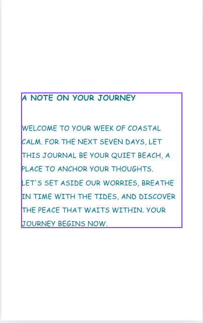 My Coastal Calm: A 7-Day Mindfulness Journal