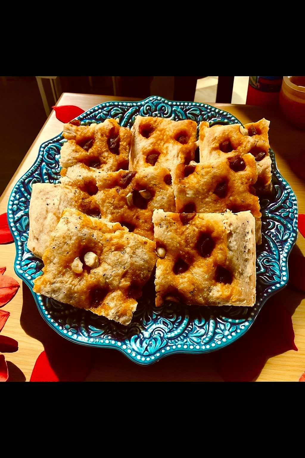 Homemade Portuguese Chouriço Bread - One Loaf