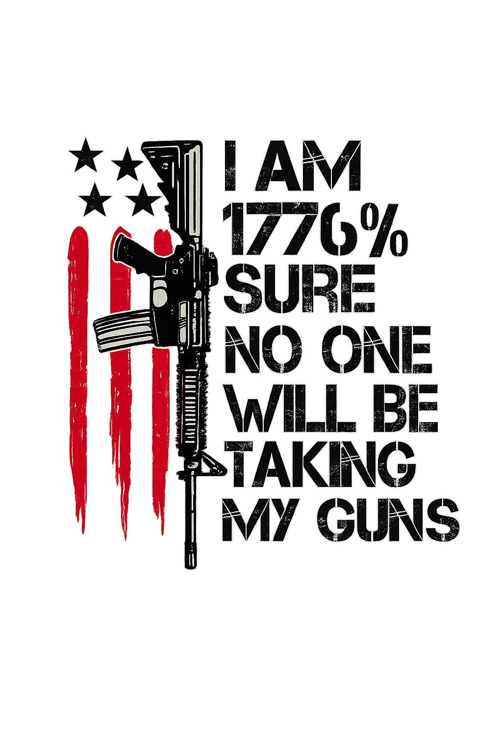 1776 Gun Rights T-Shirt DTF