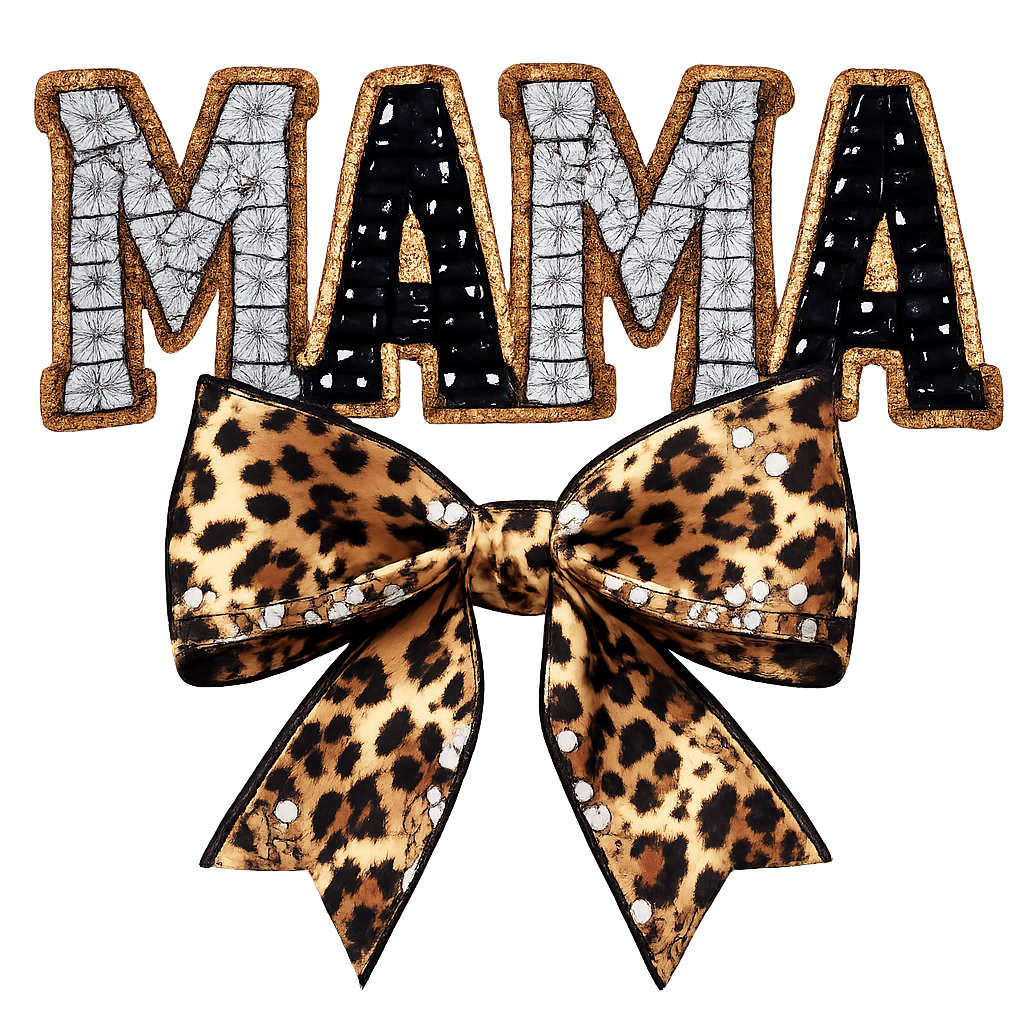 Leopard Print Mama DTF