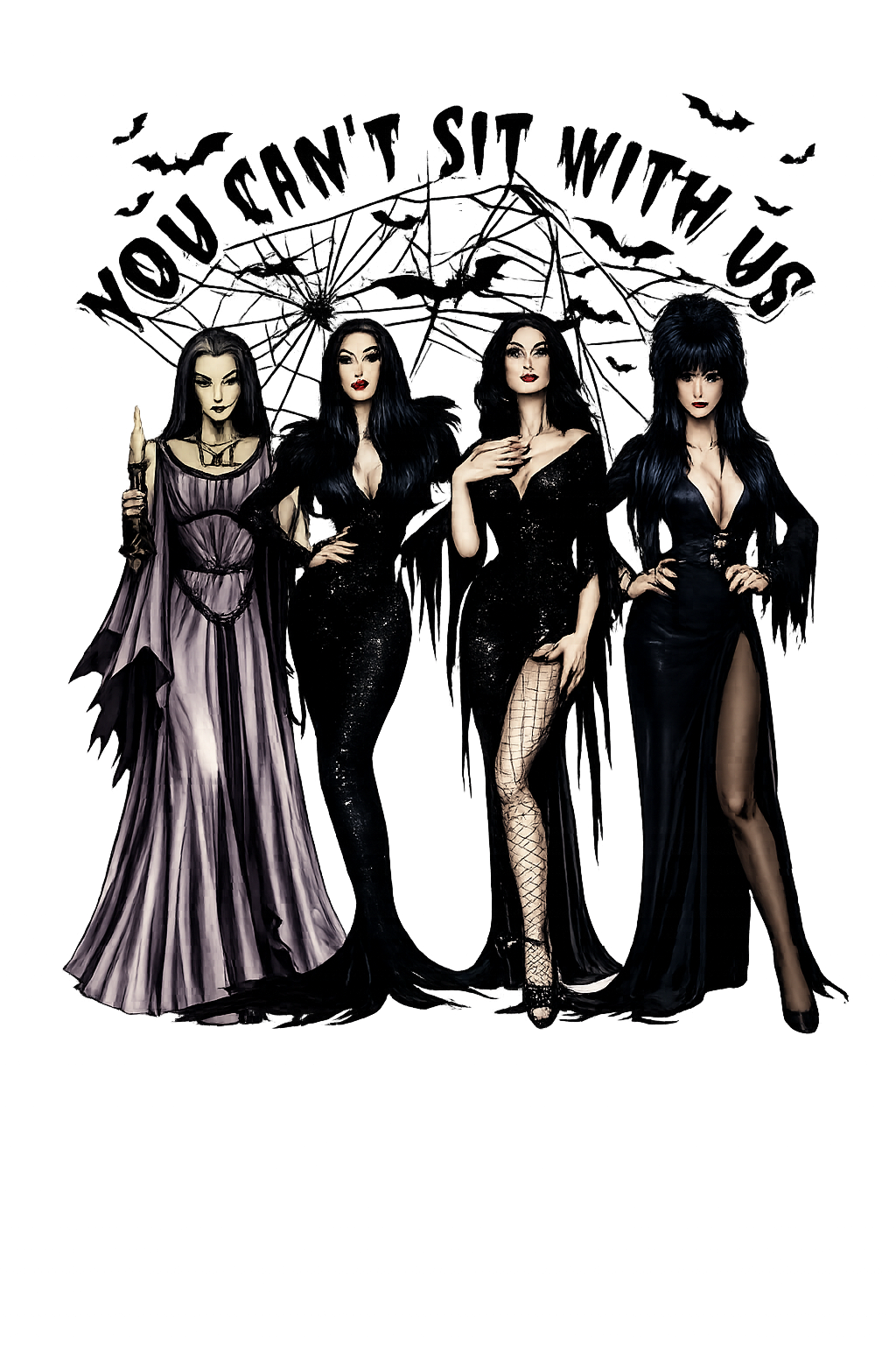 Gothic Glamour Witch Figurines Set dtf