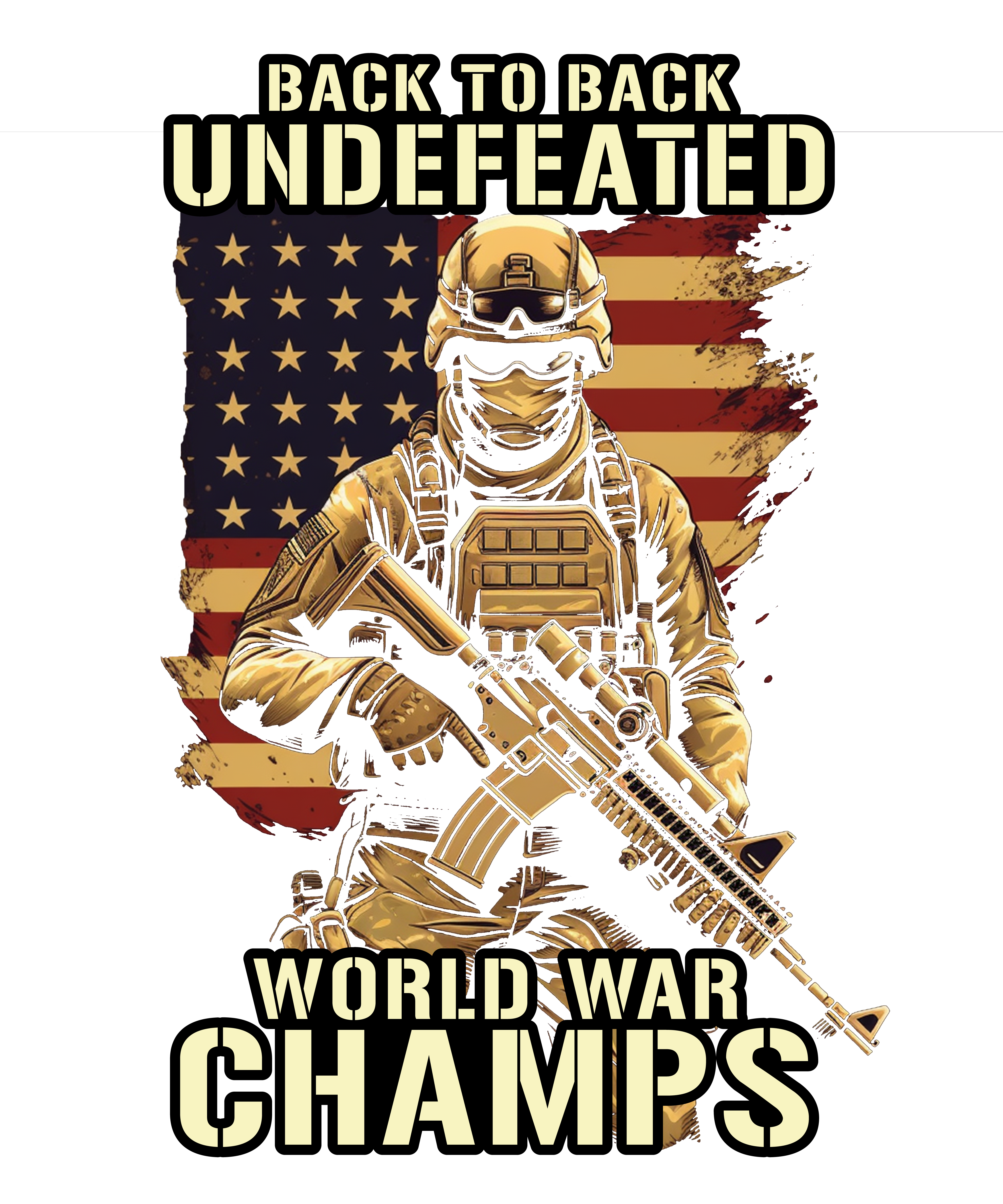 Undefeated World War Champs T-Shirt DTF