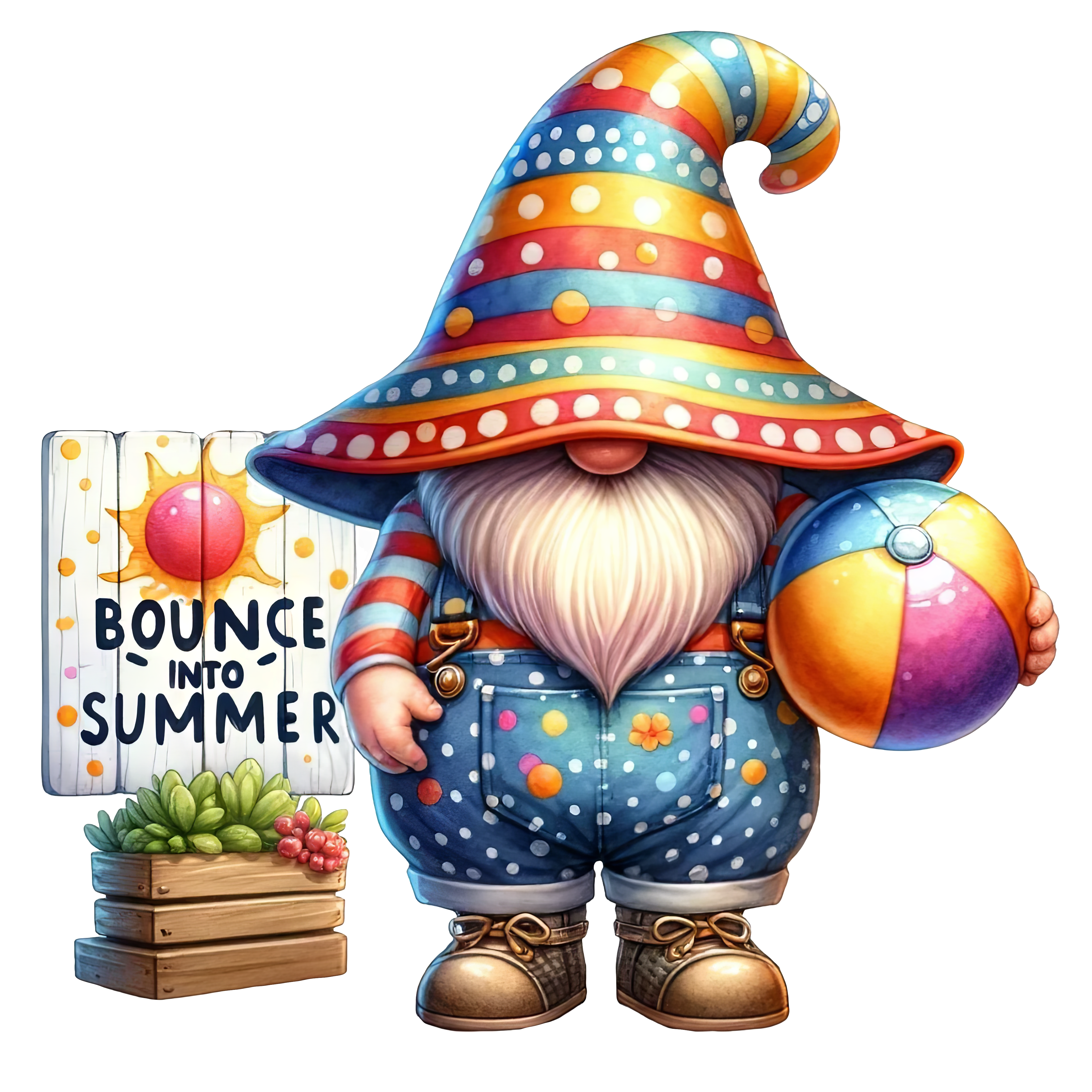 Summer Gnome Garden Decor DTF