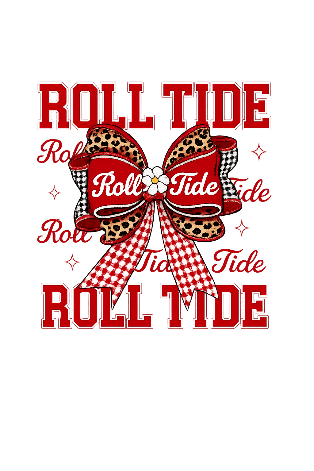 Roll Tide Cheer Bow Shirt DTF