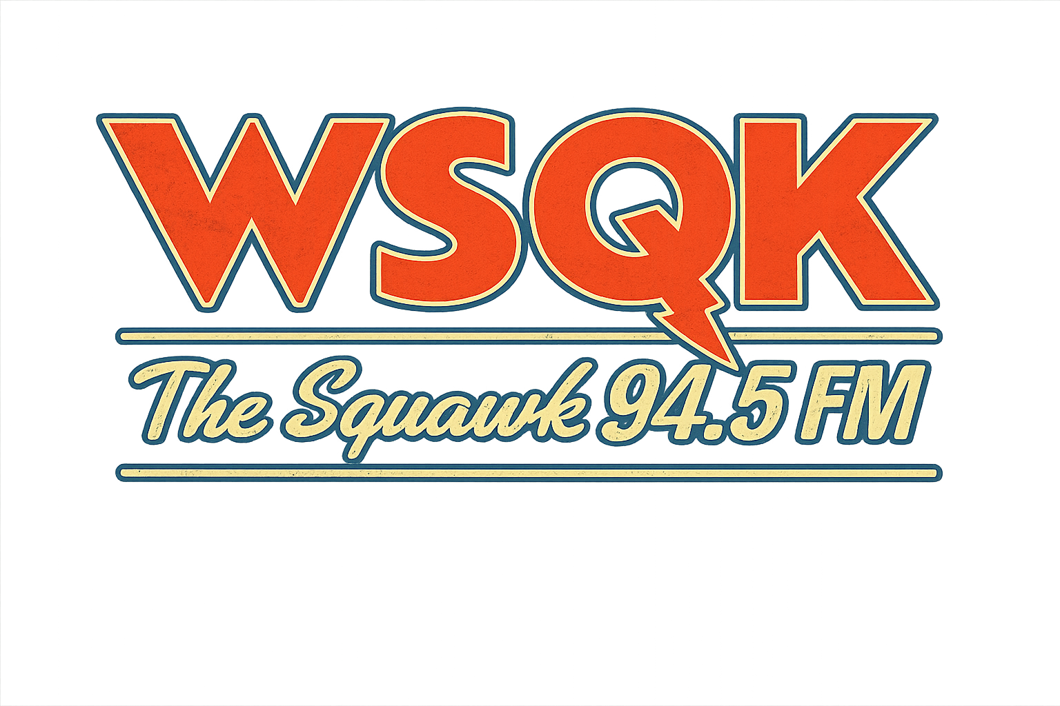 WSQK The Squawk 94.5 FM Logo Sign DTF