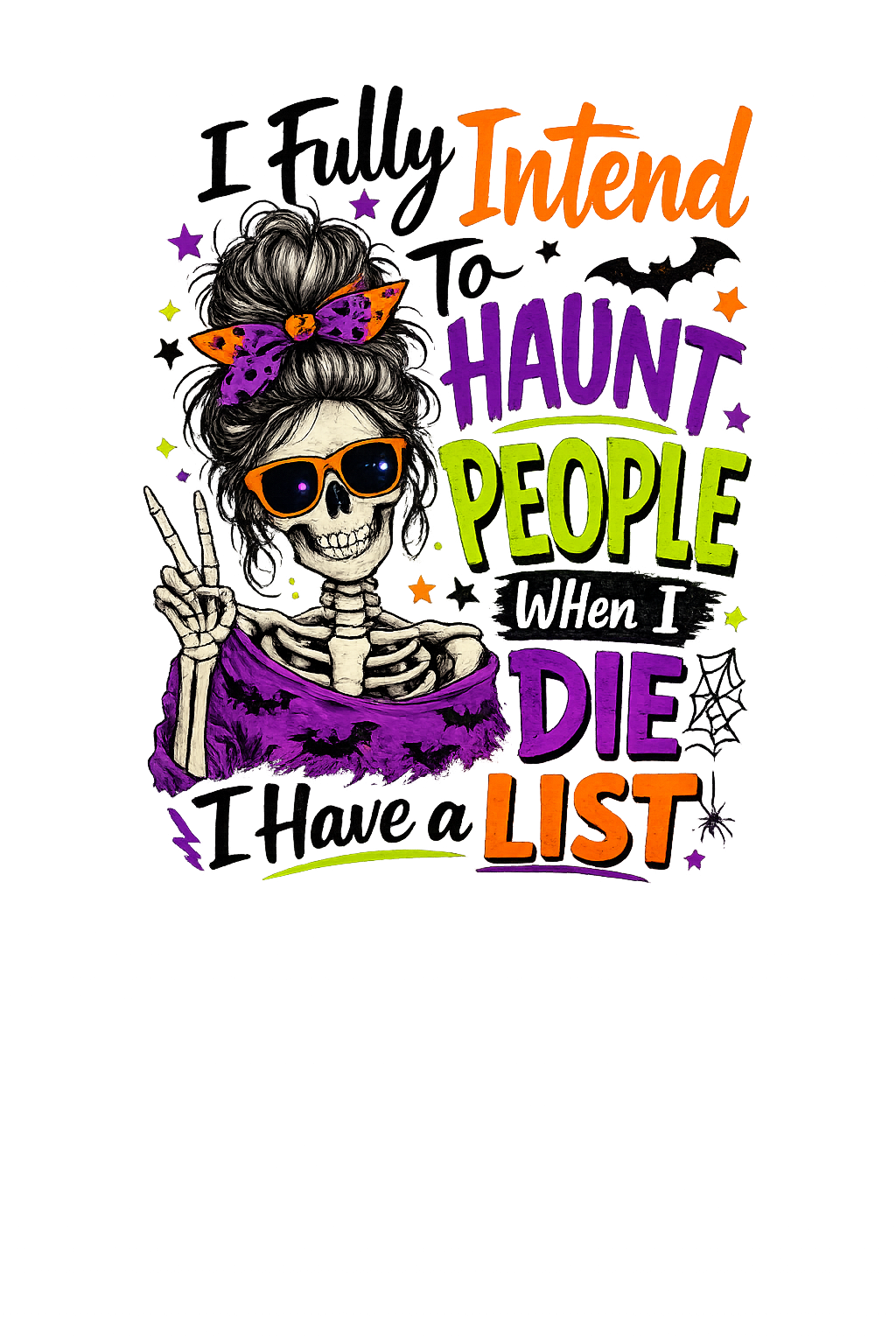 Haunt People Skeleton T-Shirt DTF