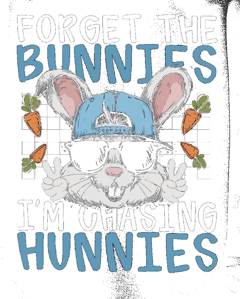 Cool Bunny Graphic T-Shirt DTF