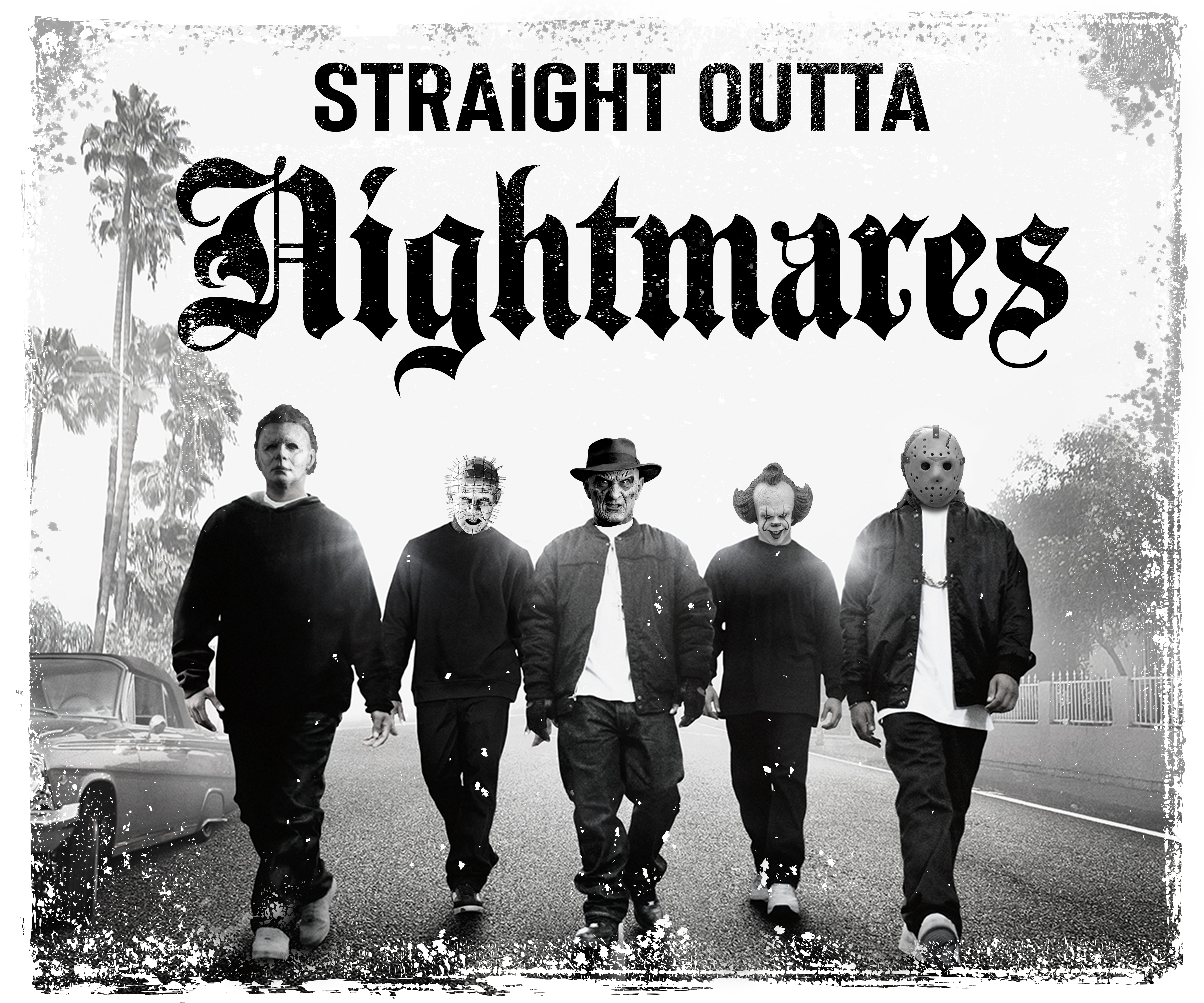 Straight Outta Nightmares Poster DTF