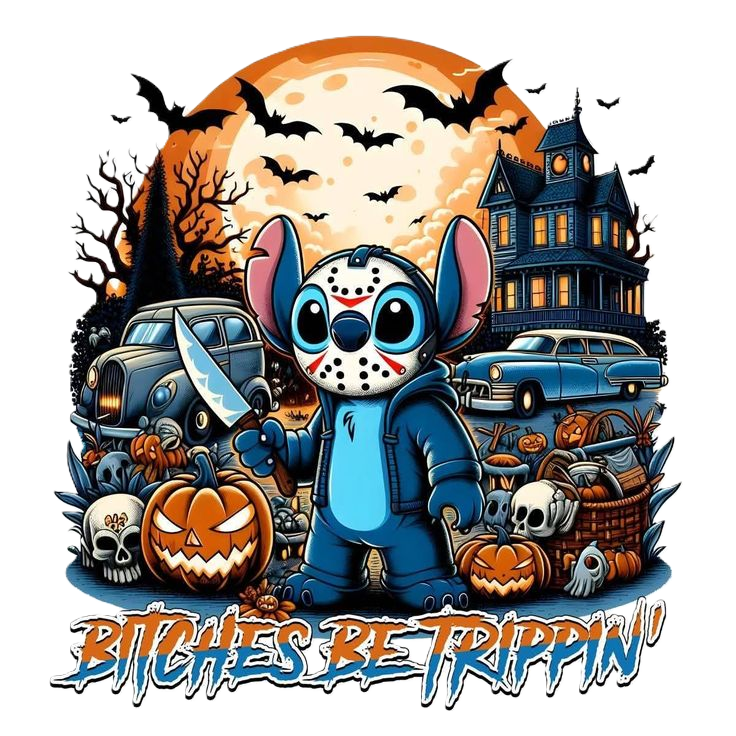 Halloween Stitch Horror Tee DTF