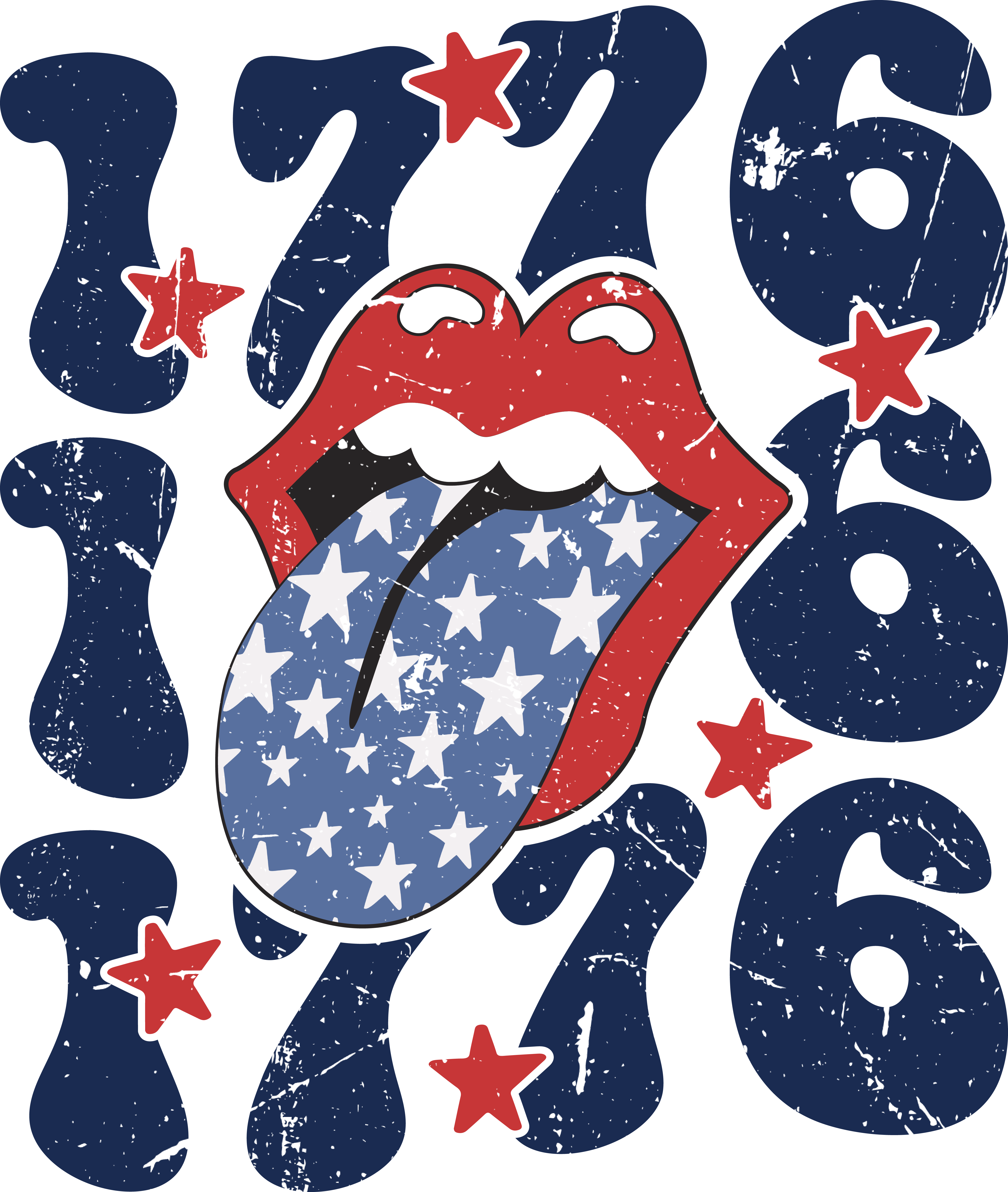 Patriotic 1776 Graphic Tee DTF