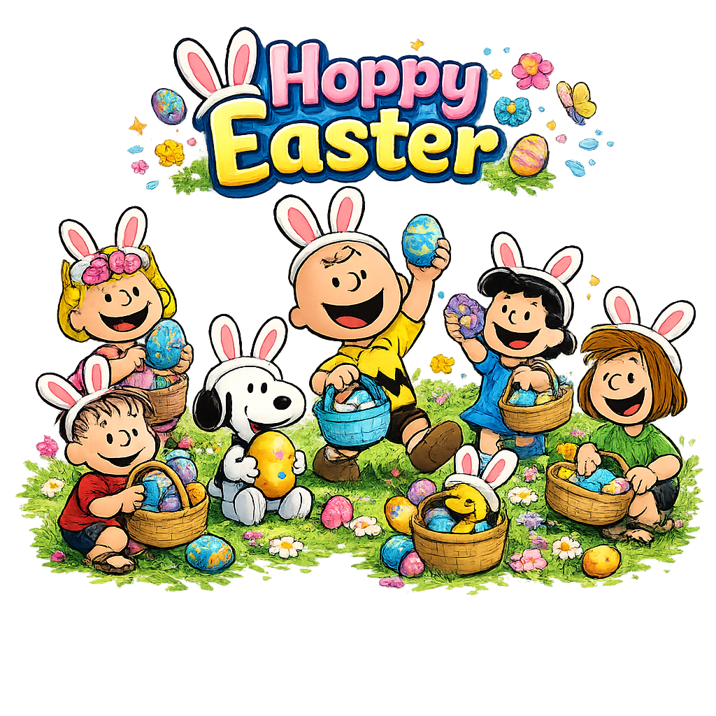 Peanuts Easter Egg Hunt Figurine Set DTF