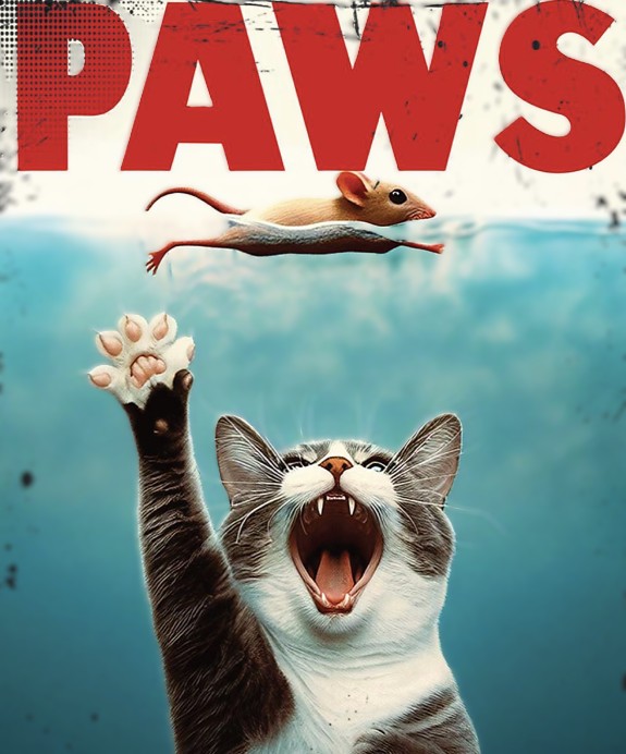 Paws Cat Poster DTF