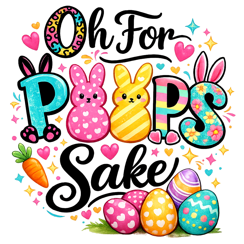 Easter Peeps Art Print DTF