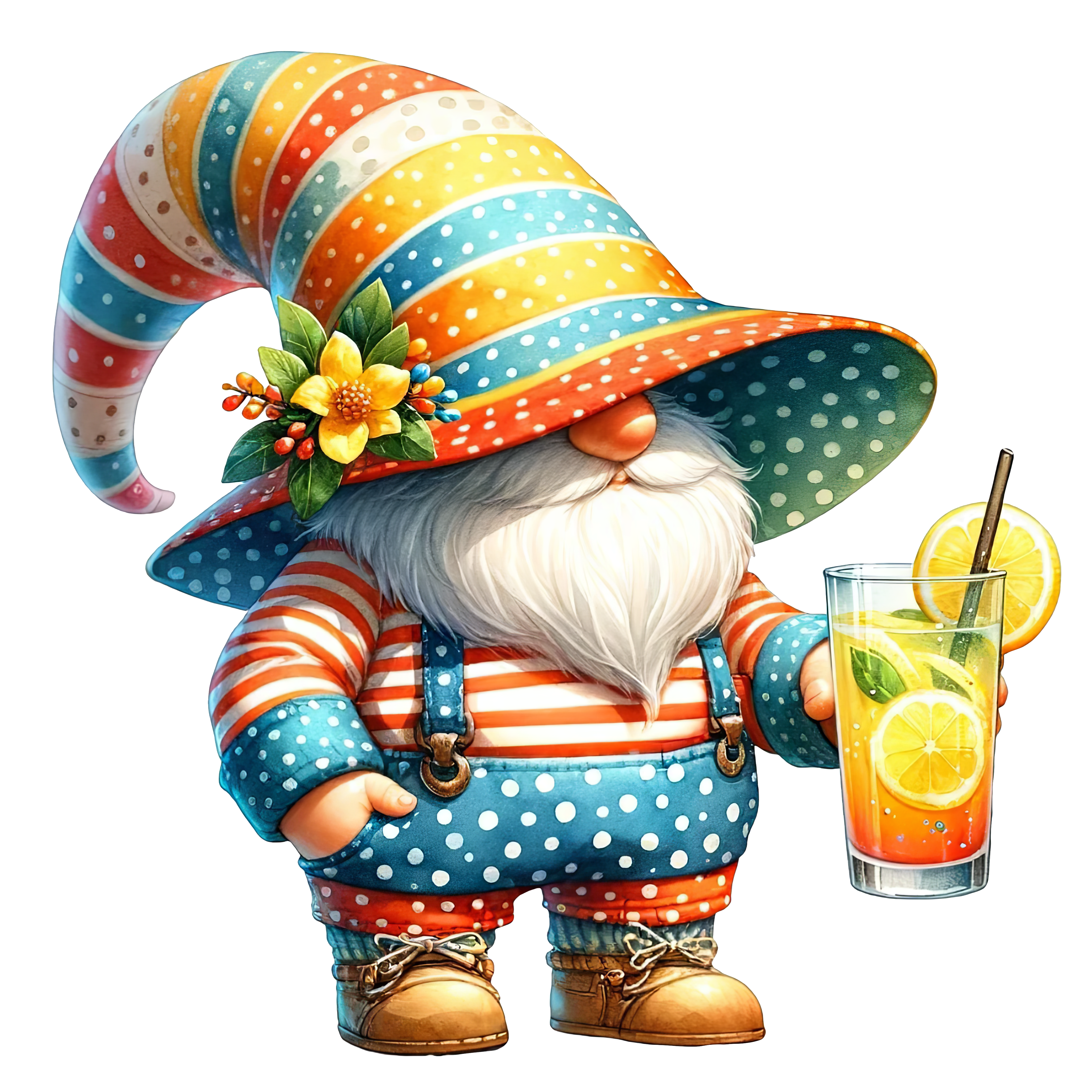 Summer Gnome Figurine DTF