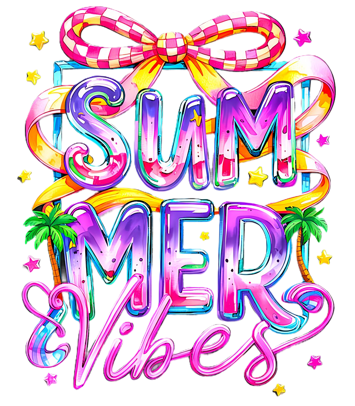 Summer Vibes Wall Art DTF