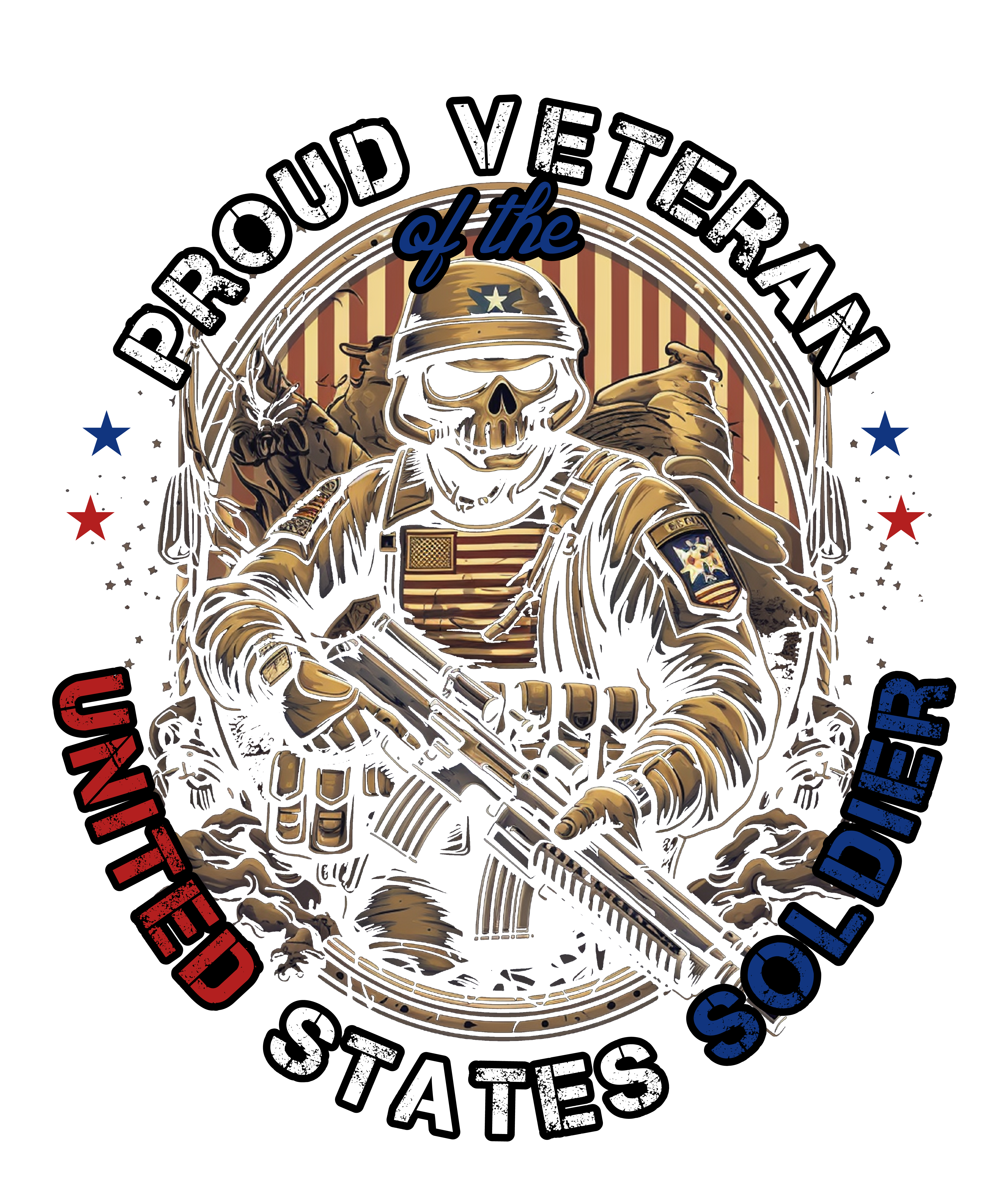Proud Veteran Soldier T-Shirt DTF