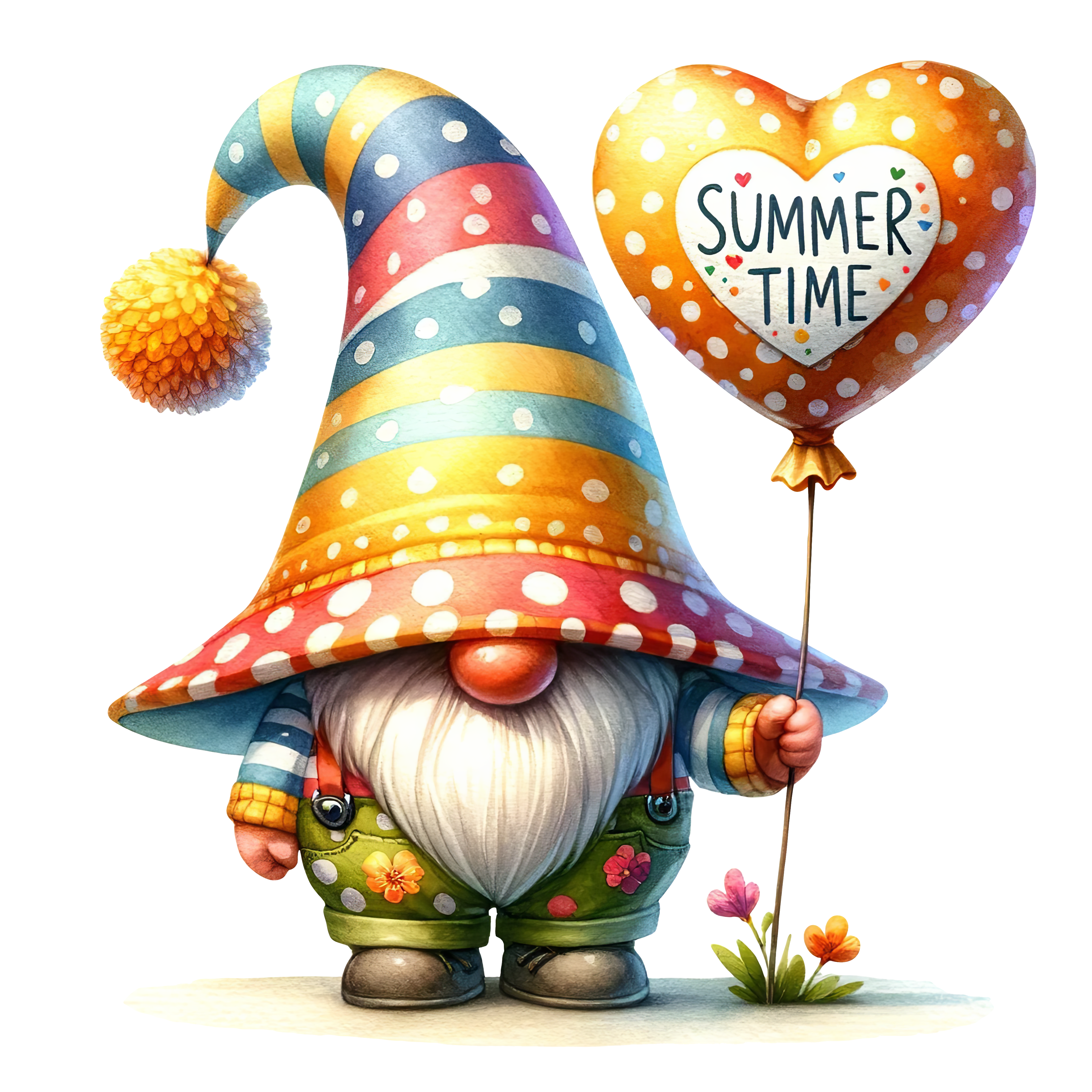 Summer Gnome Figurine DTF
