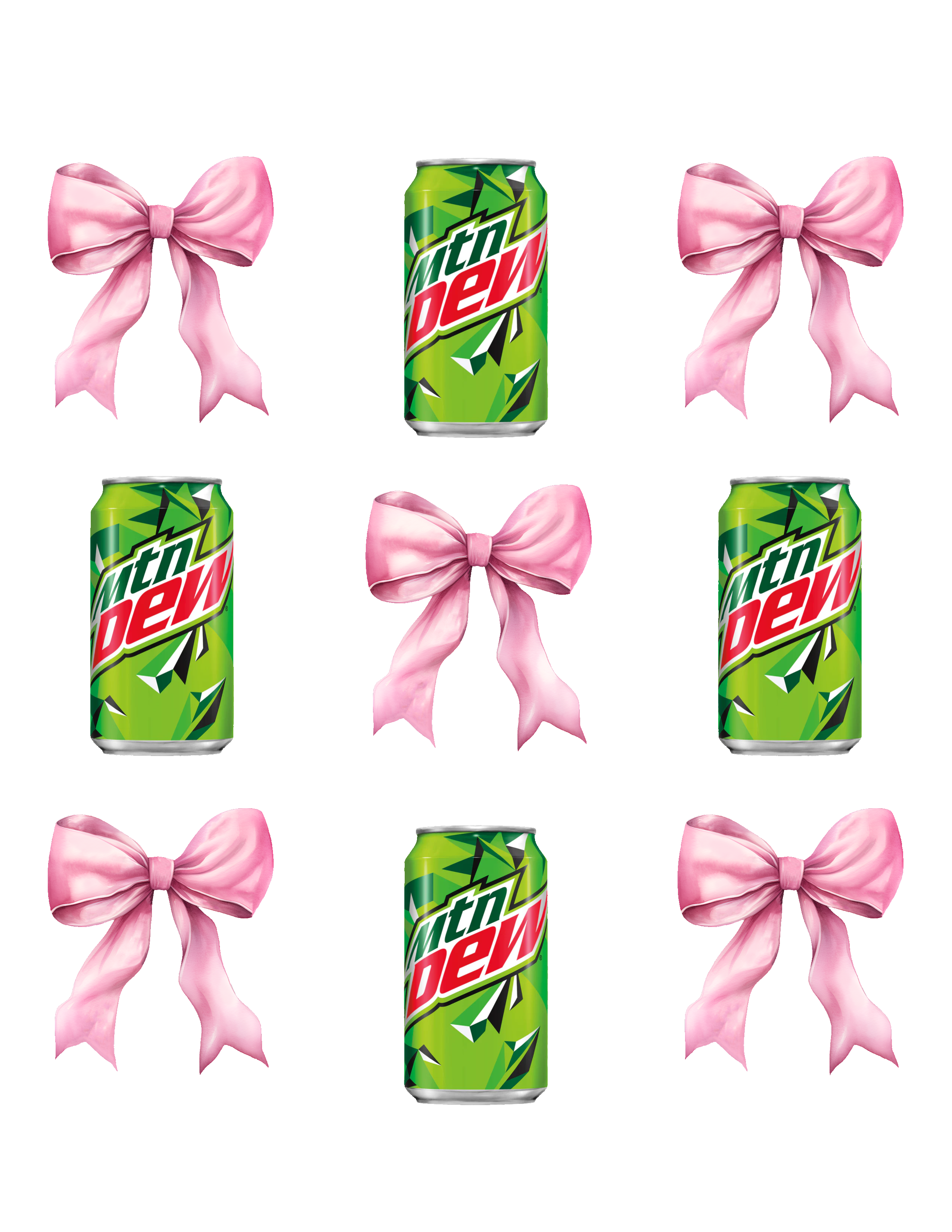 Mountain Dew Can DTF