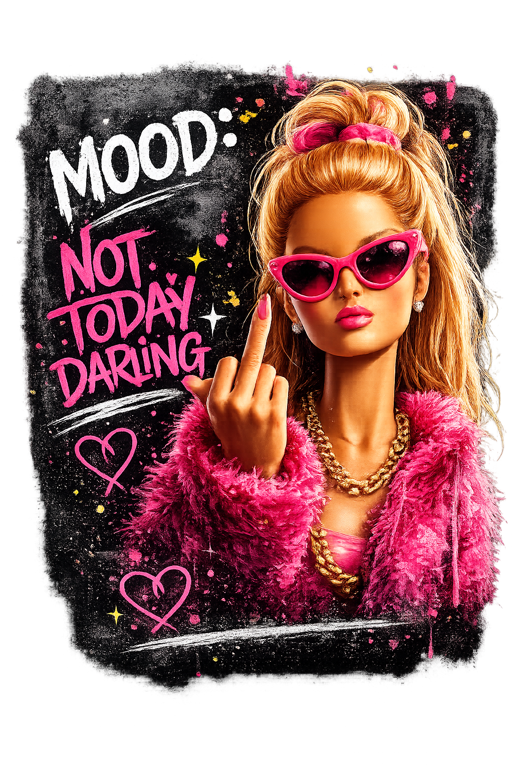 Bold Attitude Art Print DTF