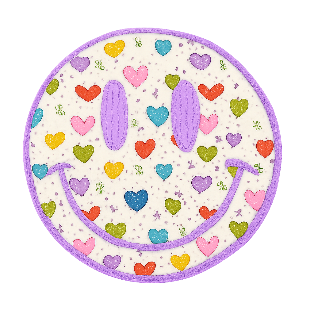 Colorful Smiley Face DTF