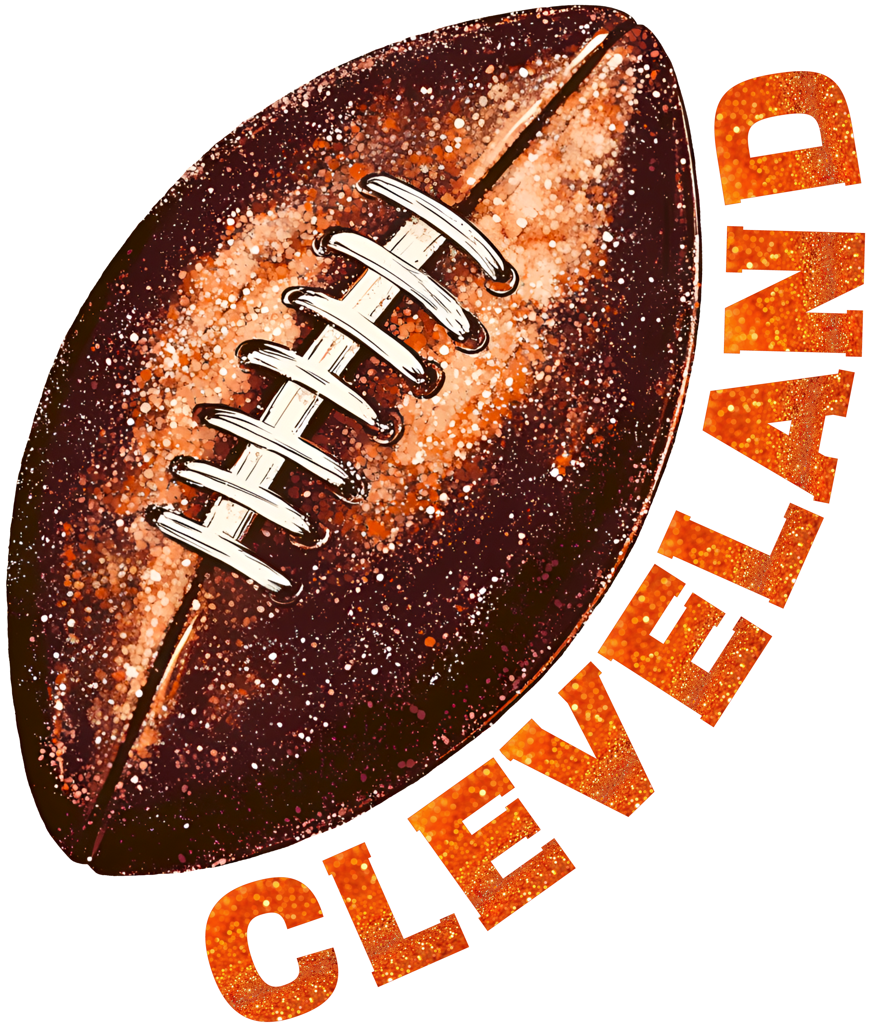 Cleveland Football Fan Art Poster DTF