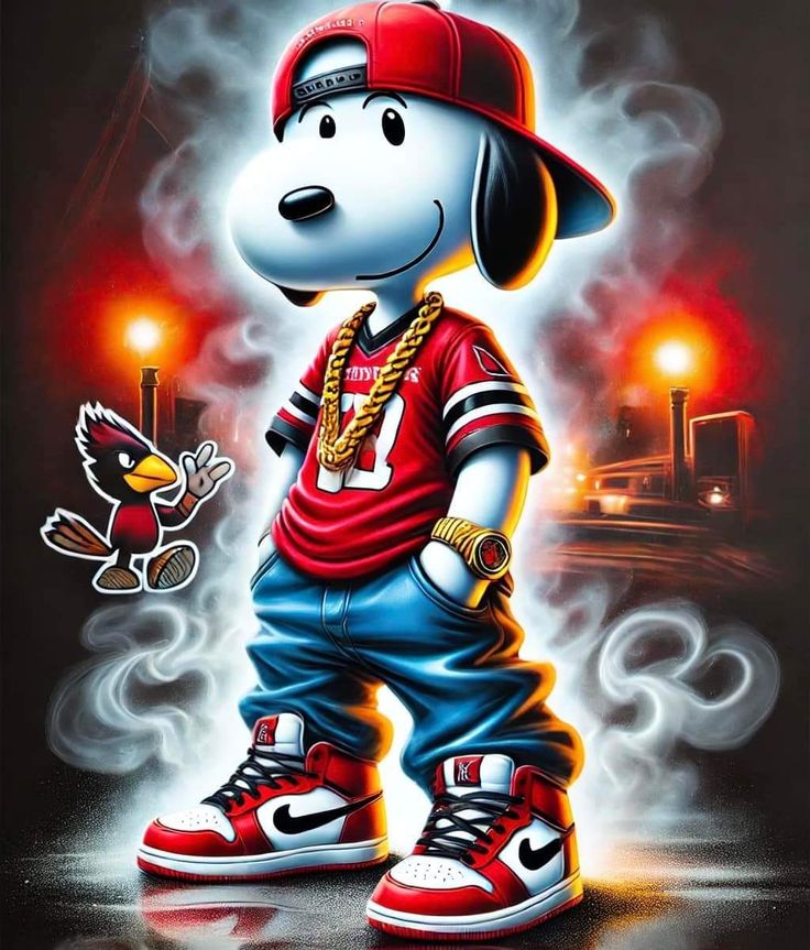 Hip-Hop Snoopy Collectible Figure DTF