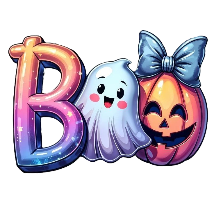 Cute Halloween Boo Decor DTF