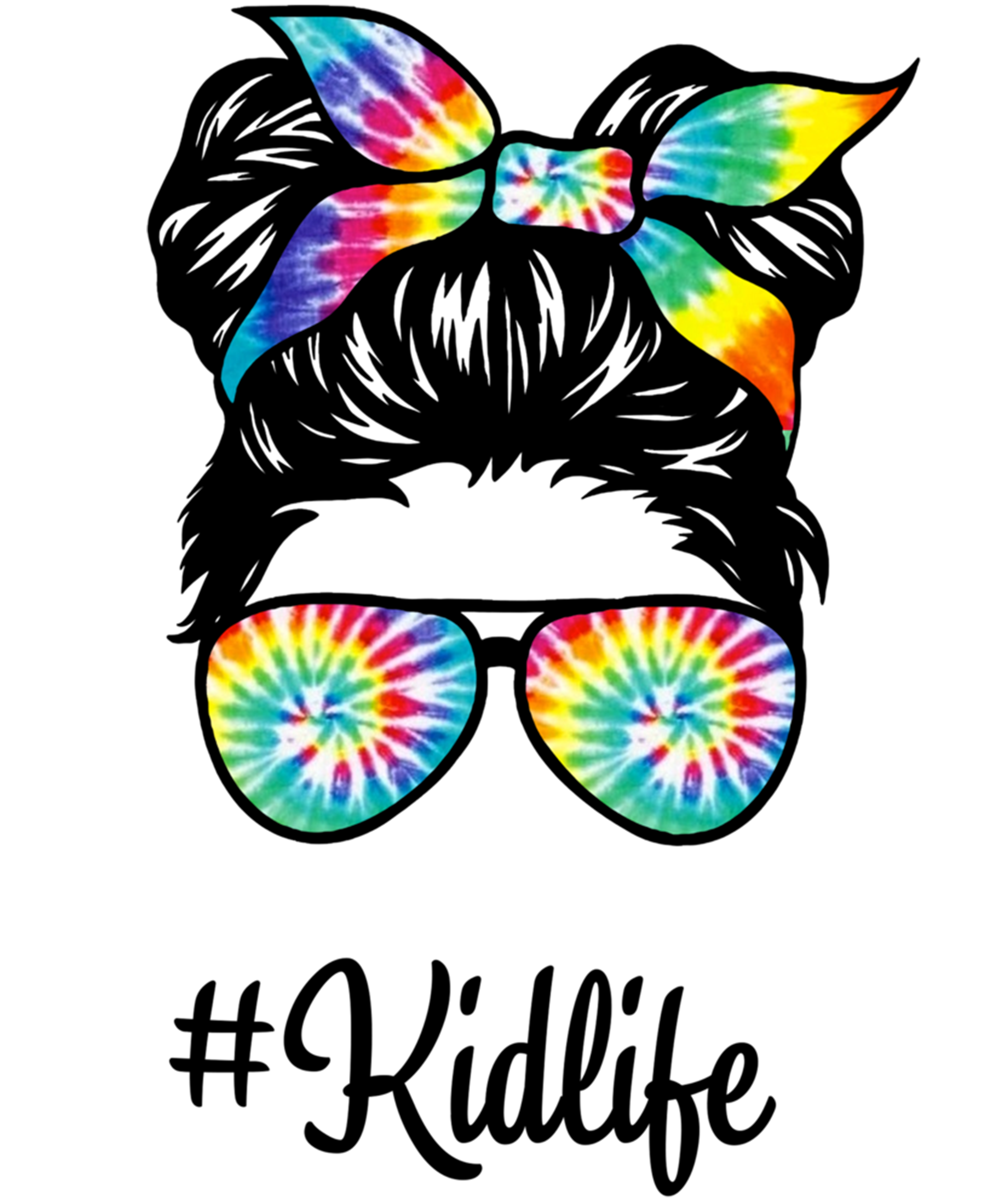 Tie Dye Headband & Sunglasses Set DTF