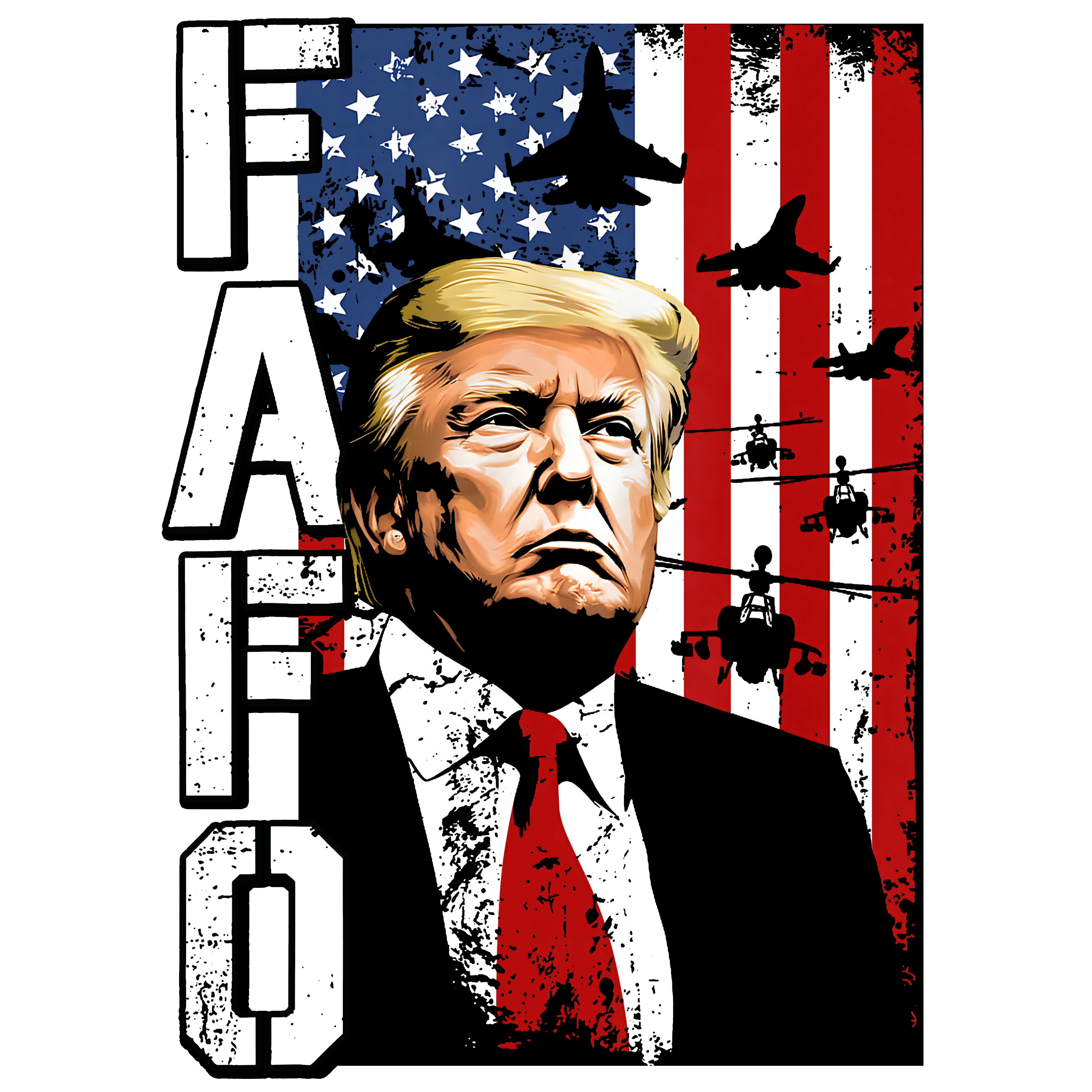 FAFO Patriotic Graphic T-Shirt DTF
