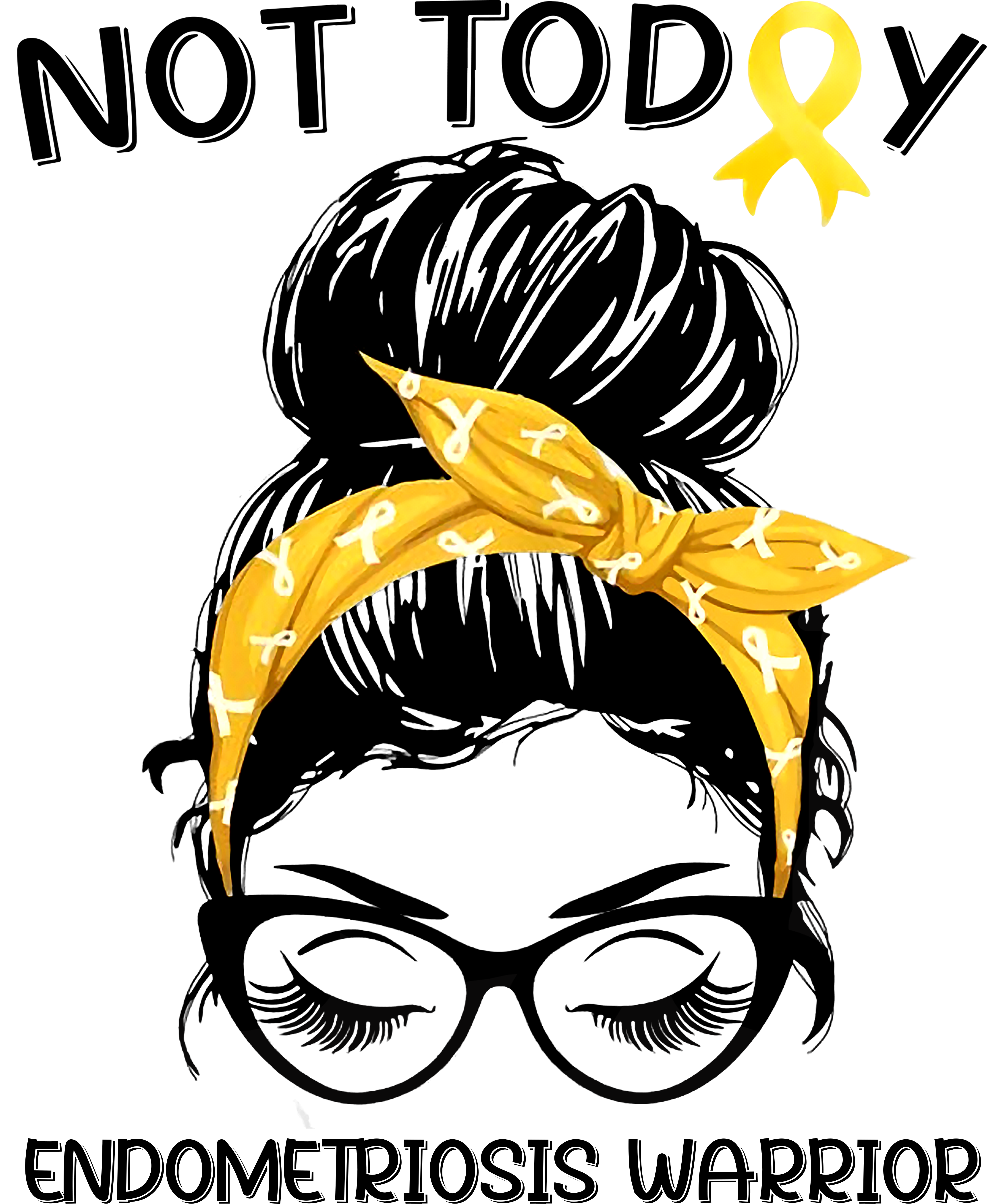 Yellow Awareness Headband DTF