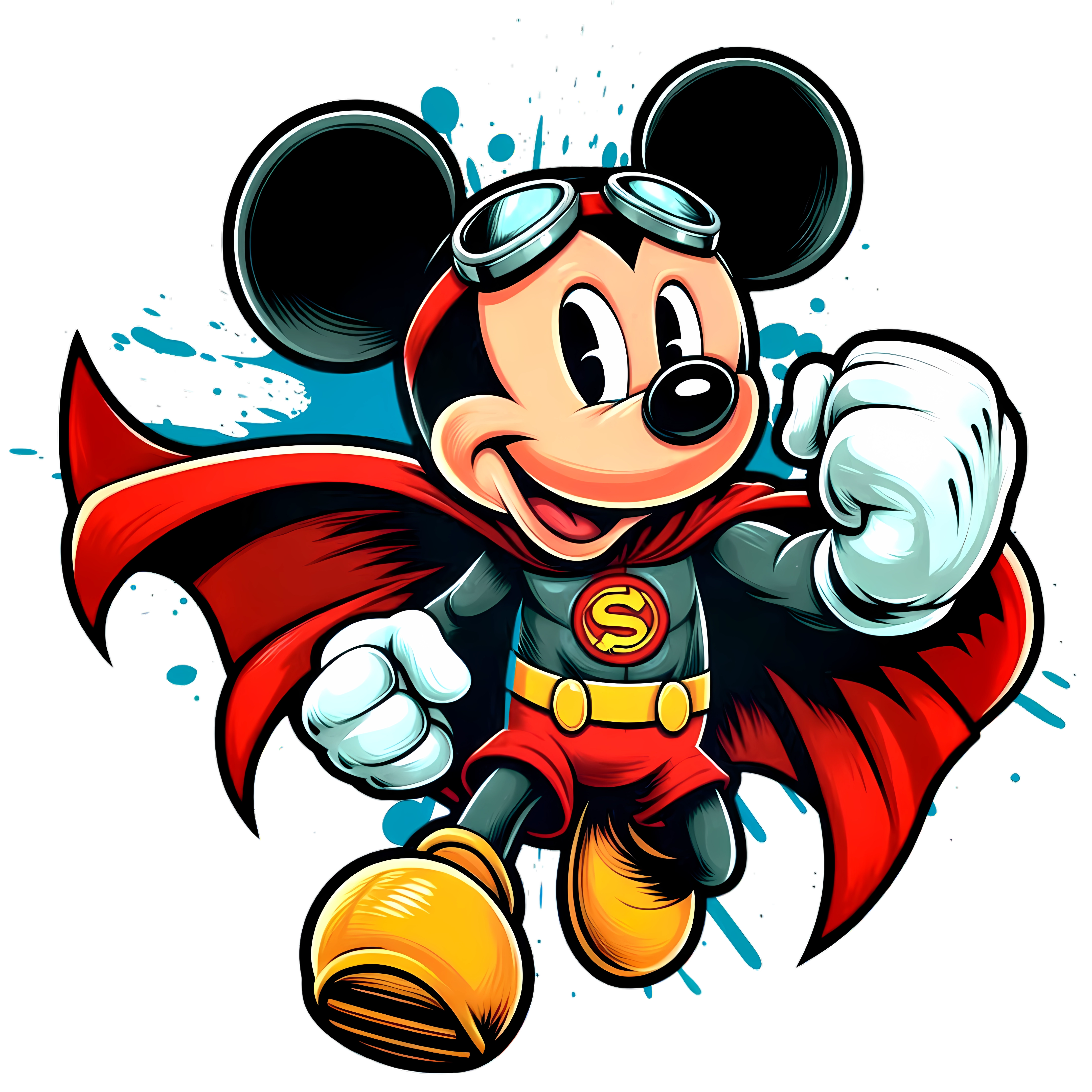 Superhero Mouse Figure DTF