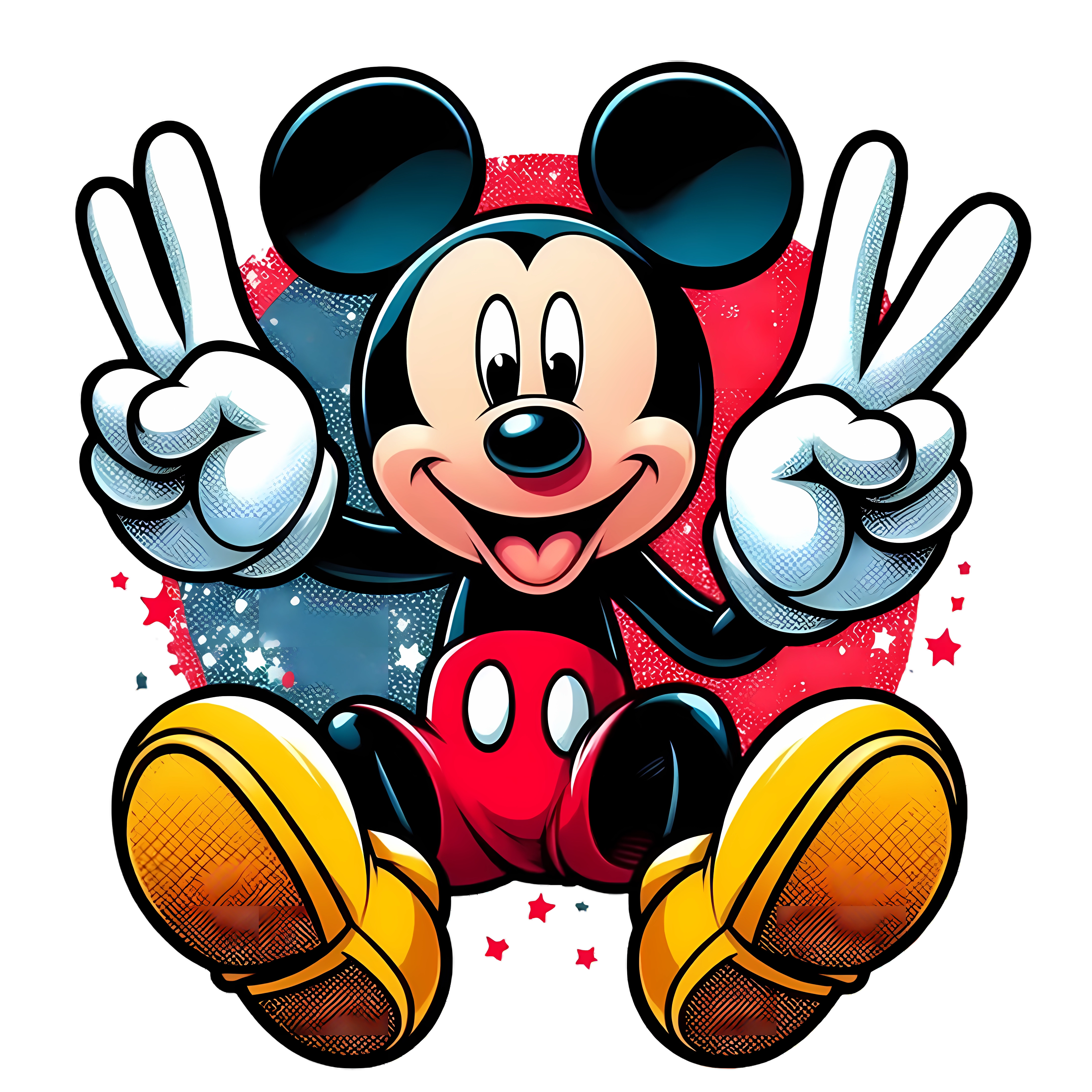 Cartoon Mouse Figurine DTF