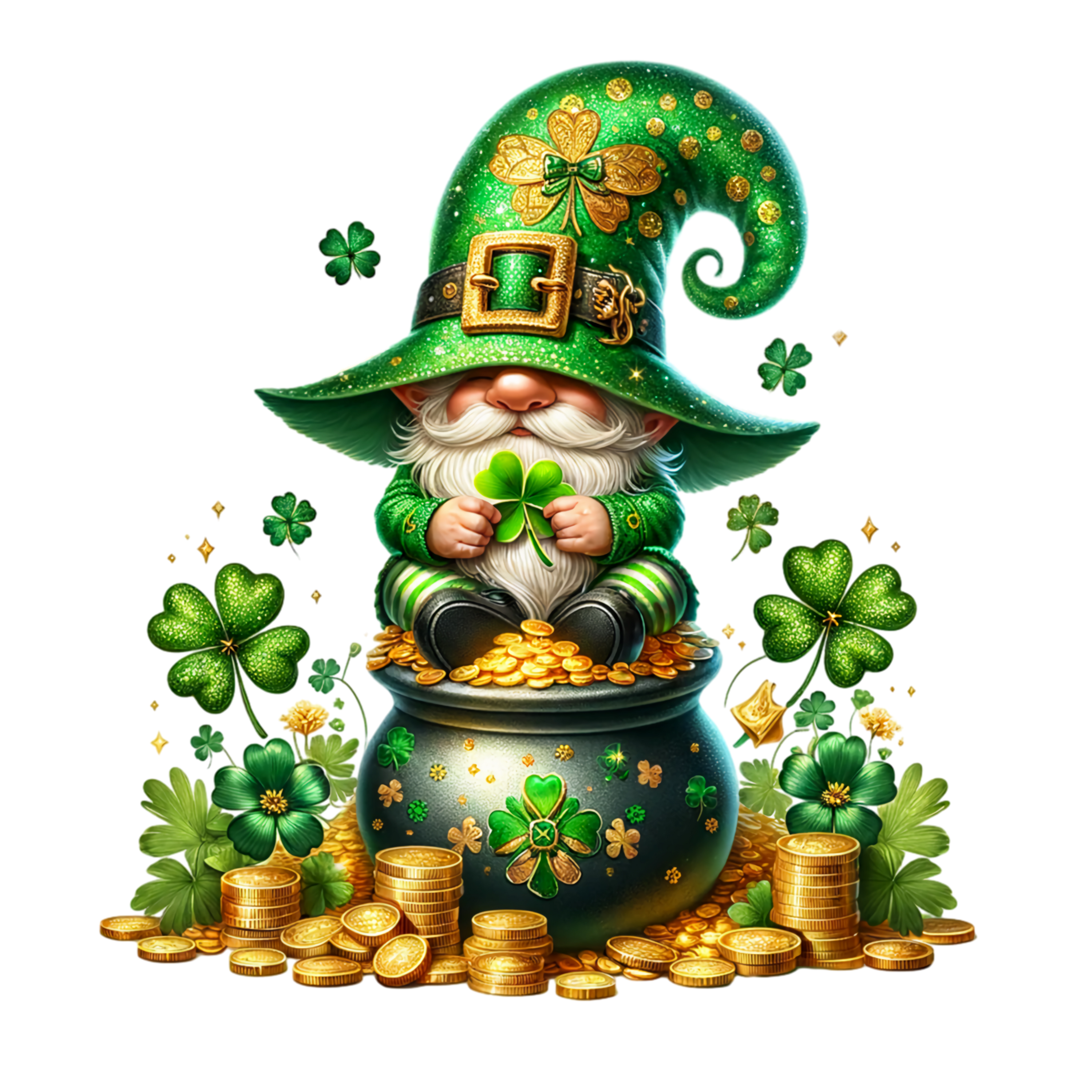 Lucky Leprechaun Figurine DTF