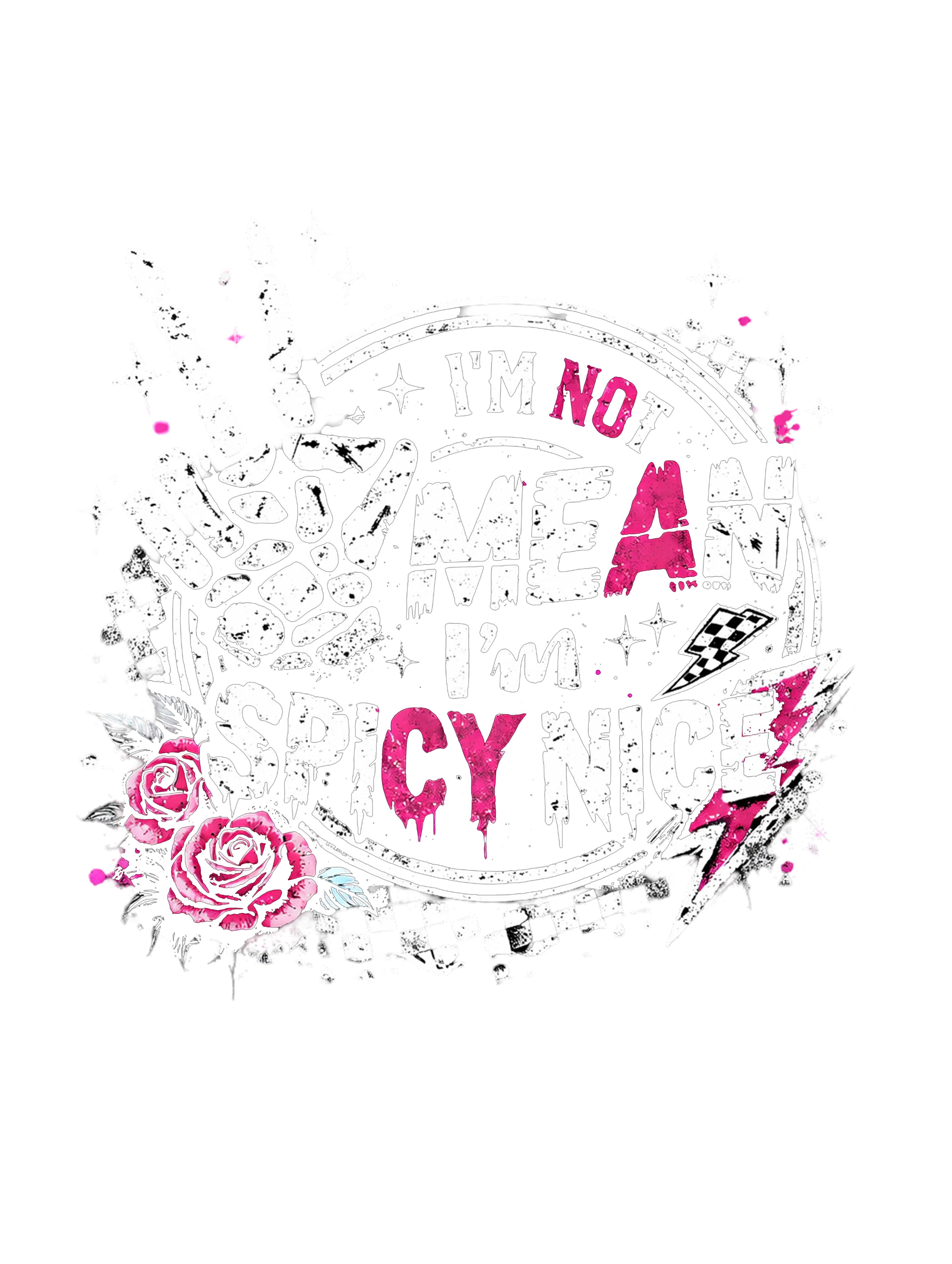 Spicy Nice Attitude Graphic Tee DTF