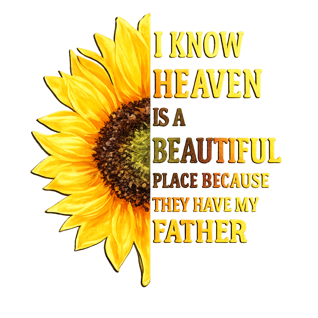 Sunflower Memorial Wall Art DTF