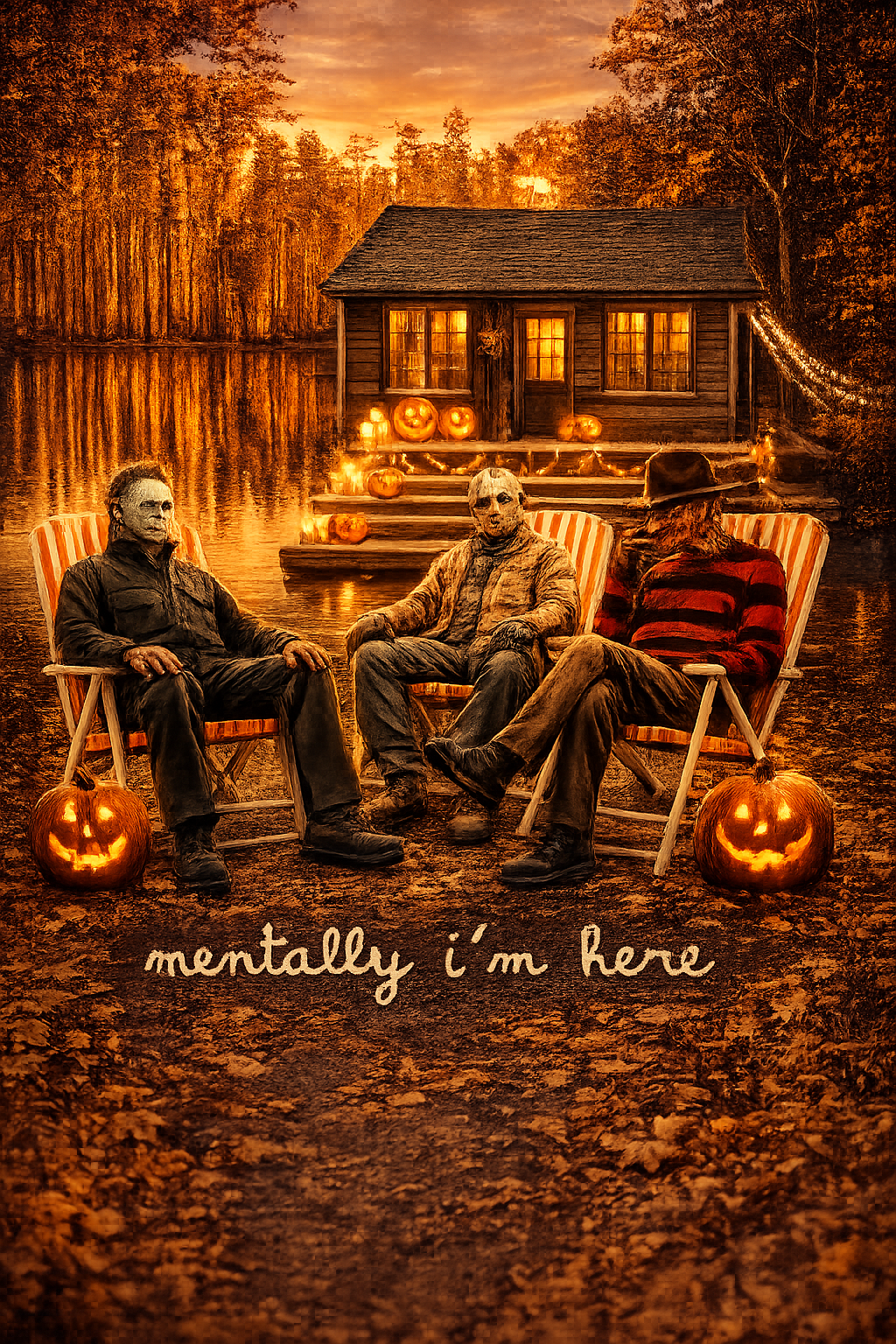 Halloween Horror Retreat Poster DTF