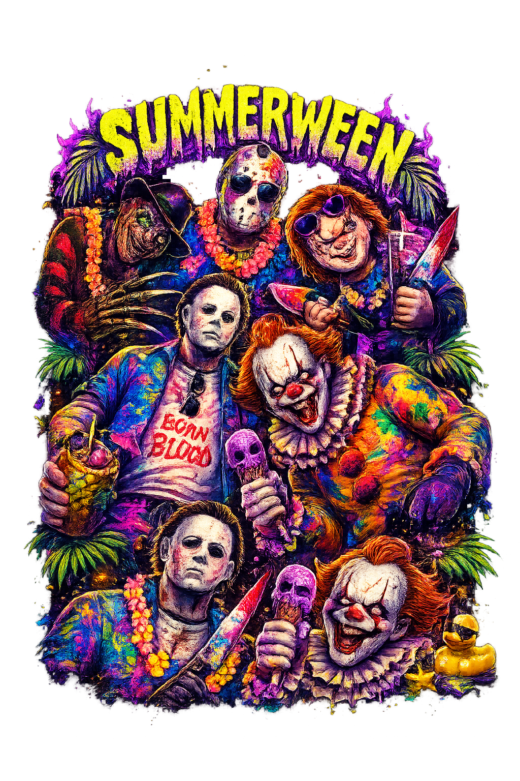 Summerween Horror Tee DTF