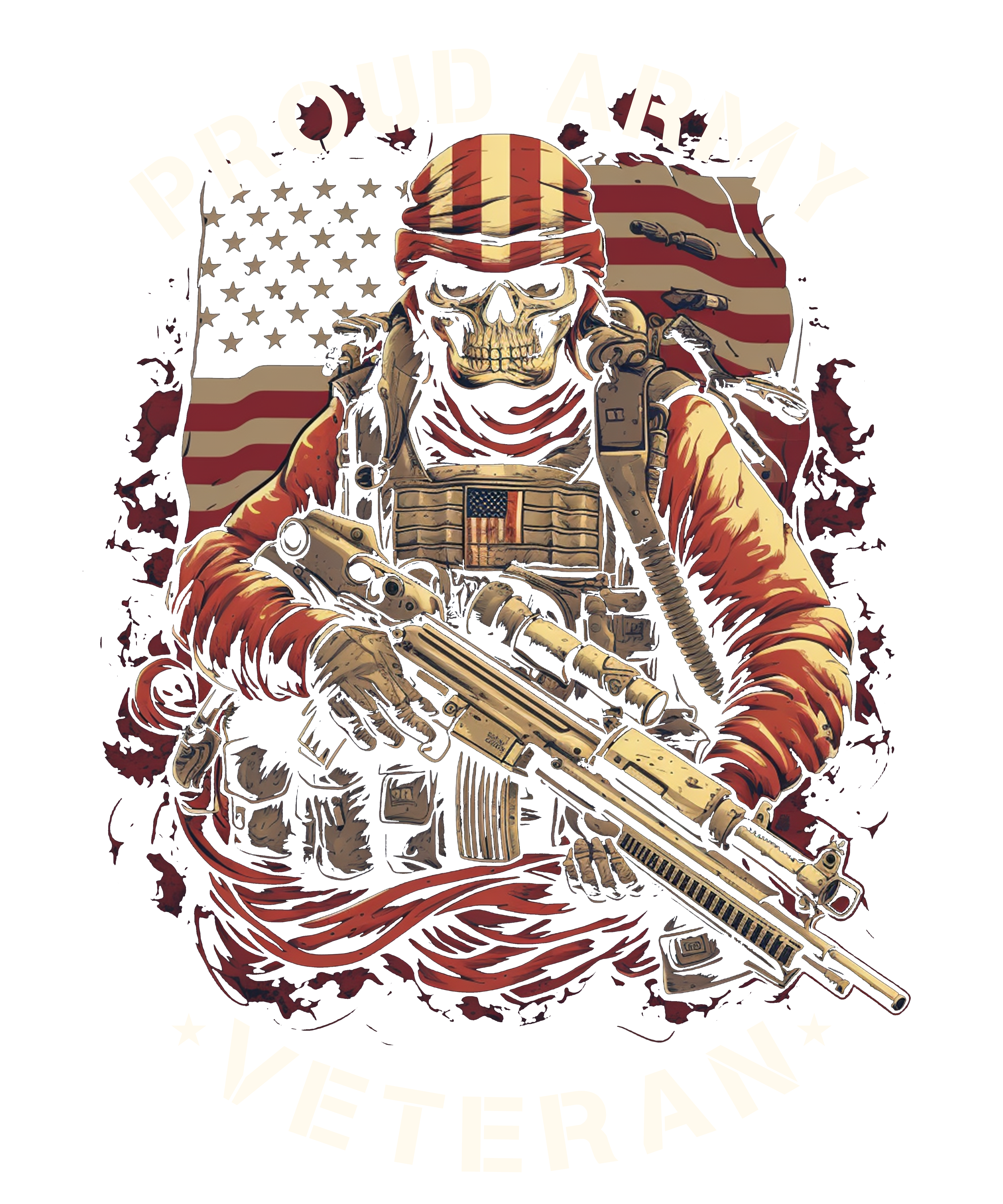 Proud Army Veteran T-Shirt DTF