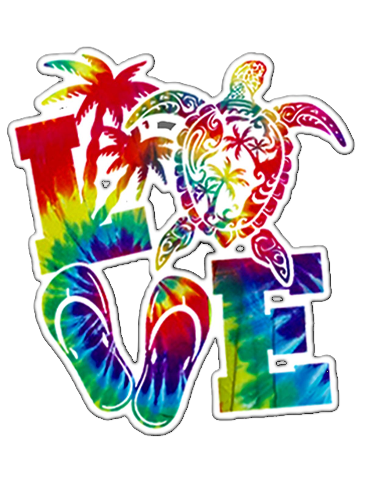 Tropical Love Sticker DTF