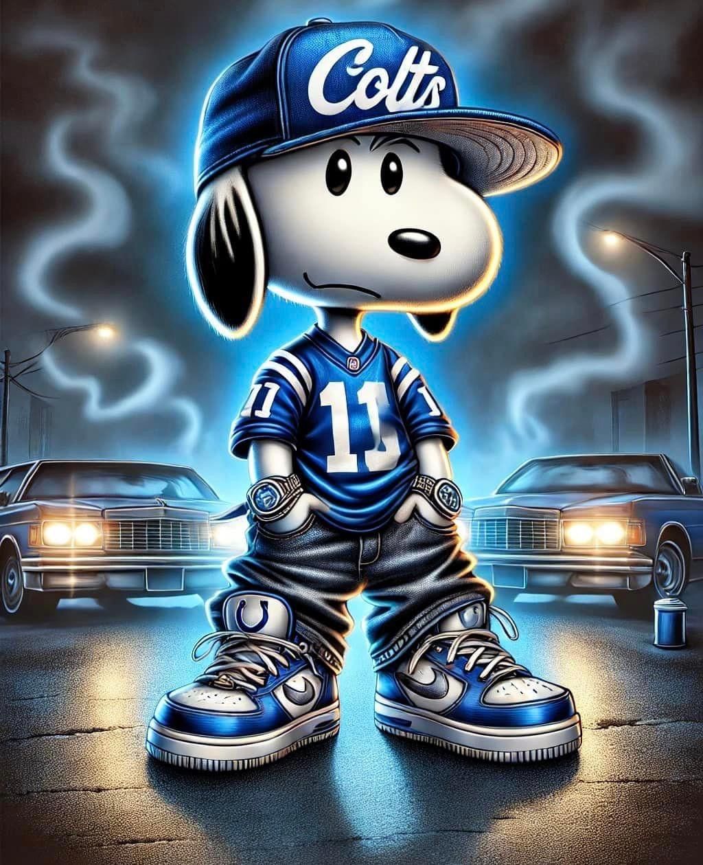 Colts Snoopy Collector Figure DTF