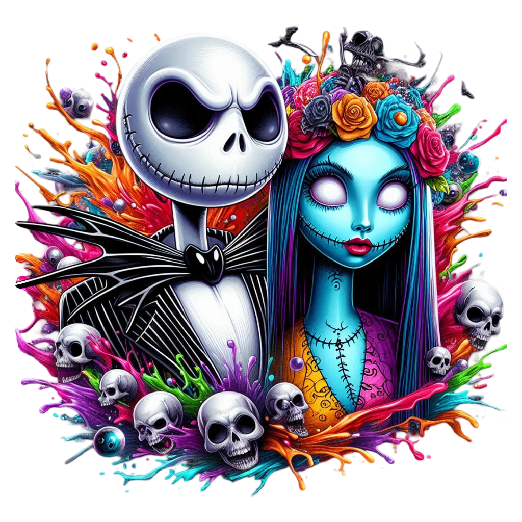 Nightmare Couple Art Print DTF